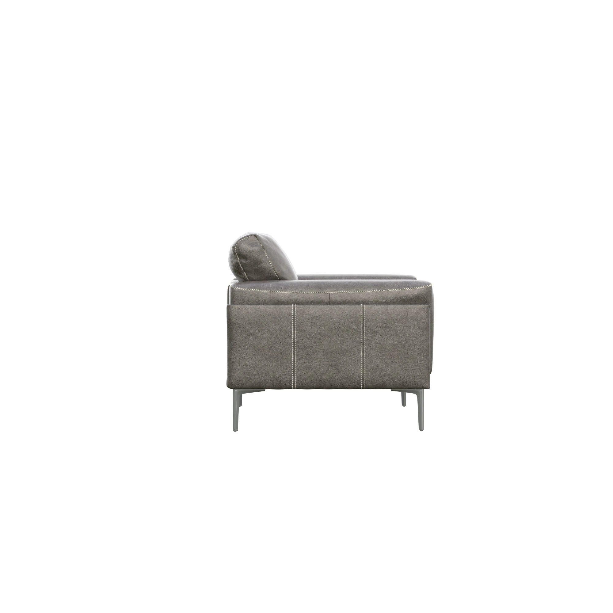 Transitional Fabric Chair - Dark Gray
