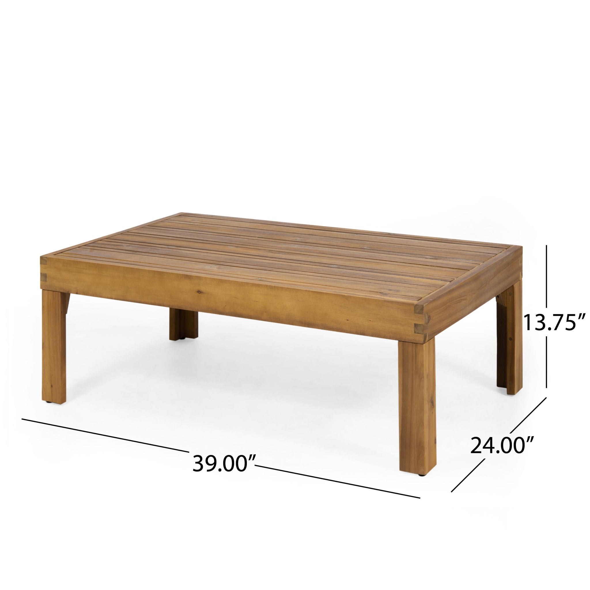 Outdoor 4 Seater Acacia Wood Chat Set With Wicker Accents And Cushions - Teak / Mixed Brown / Beige - Best Buy Furniture