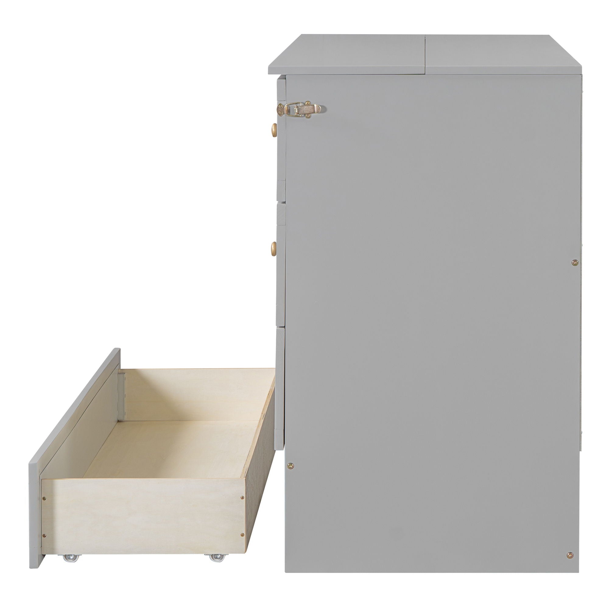 Murphy Bed With Large Drawers, Space Saving Design