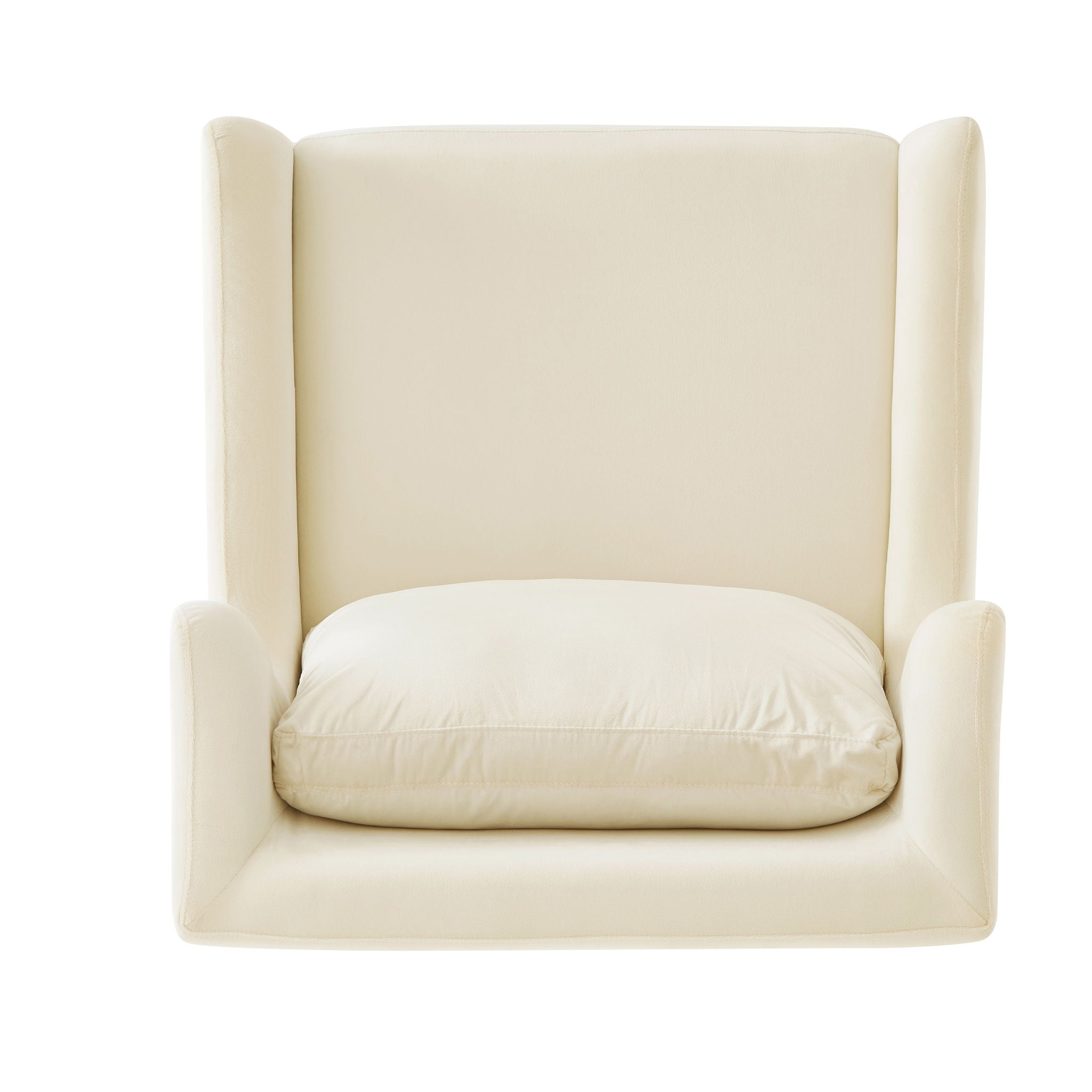 Elegant Curved Armrest Accent Armchair