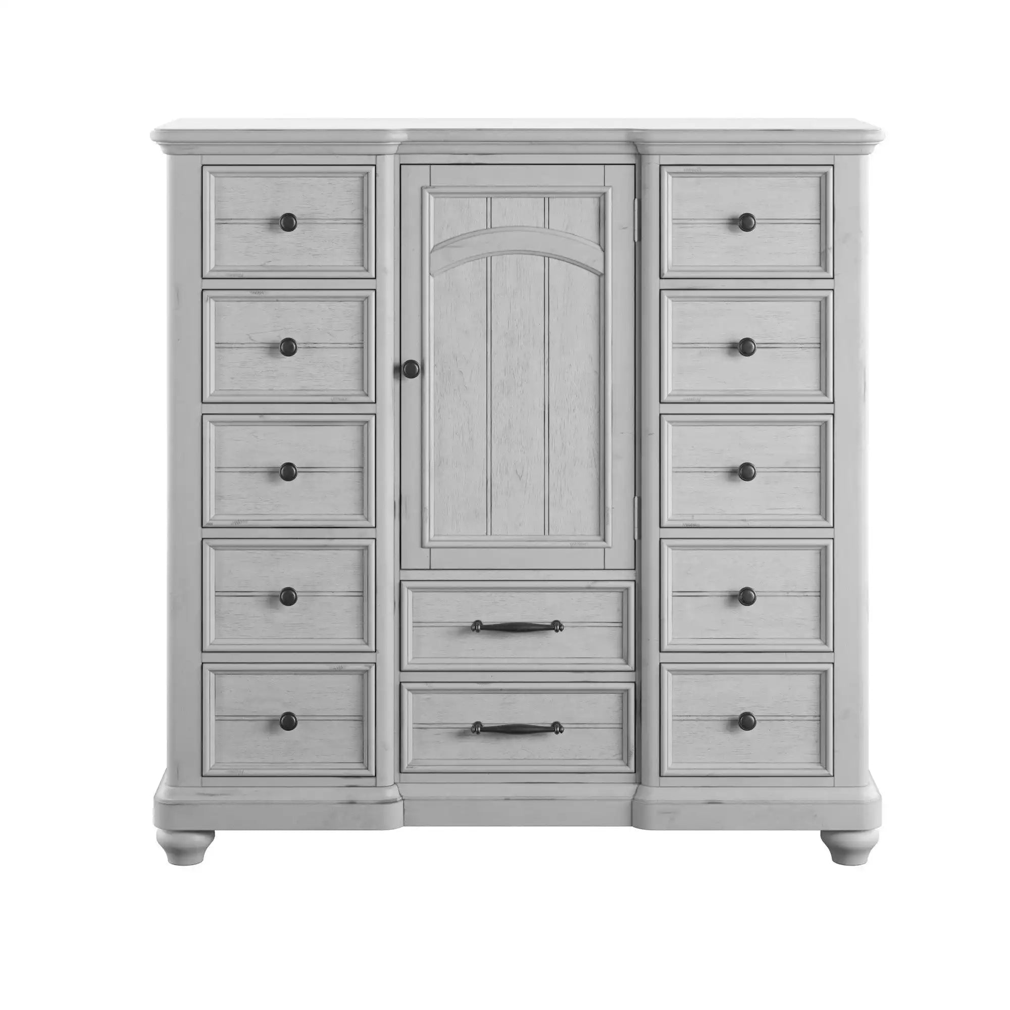 Mariano - 12 Drawer Master Chest With Cabinet - Gray