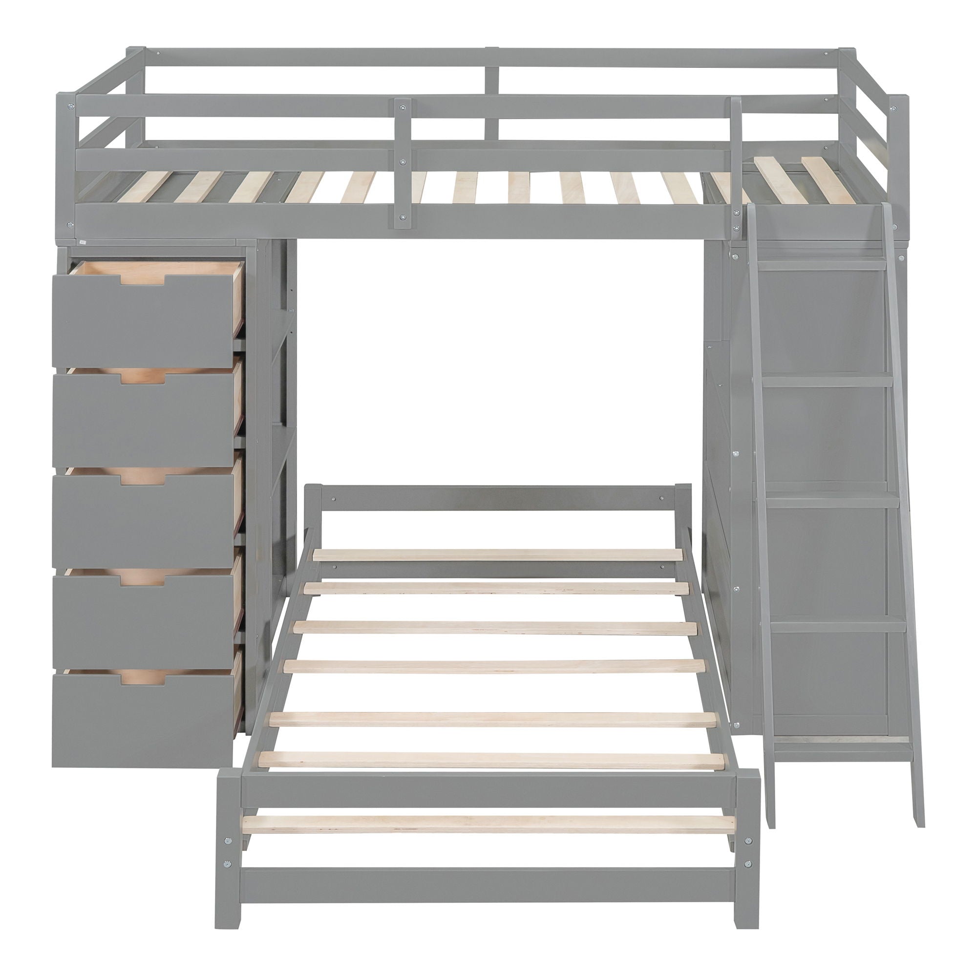 Bunk Bed With LED Light And USB Ports