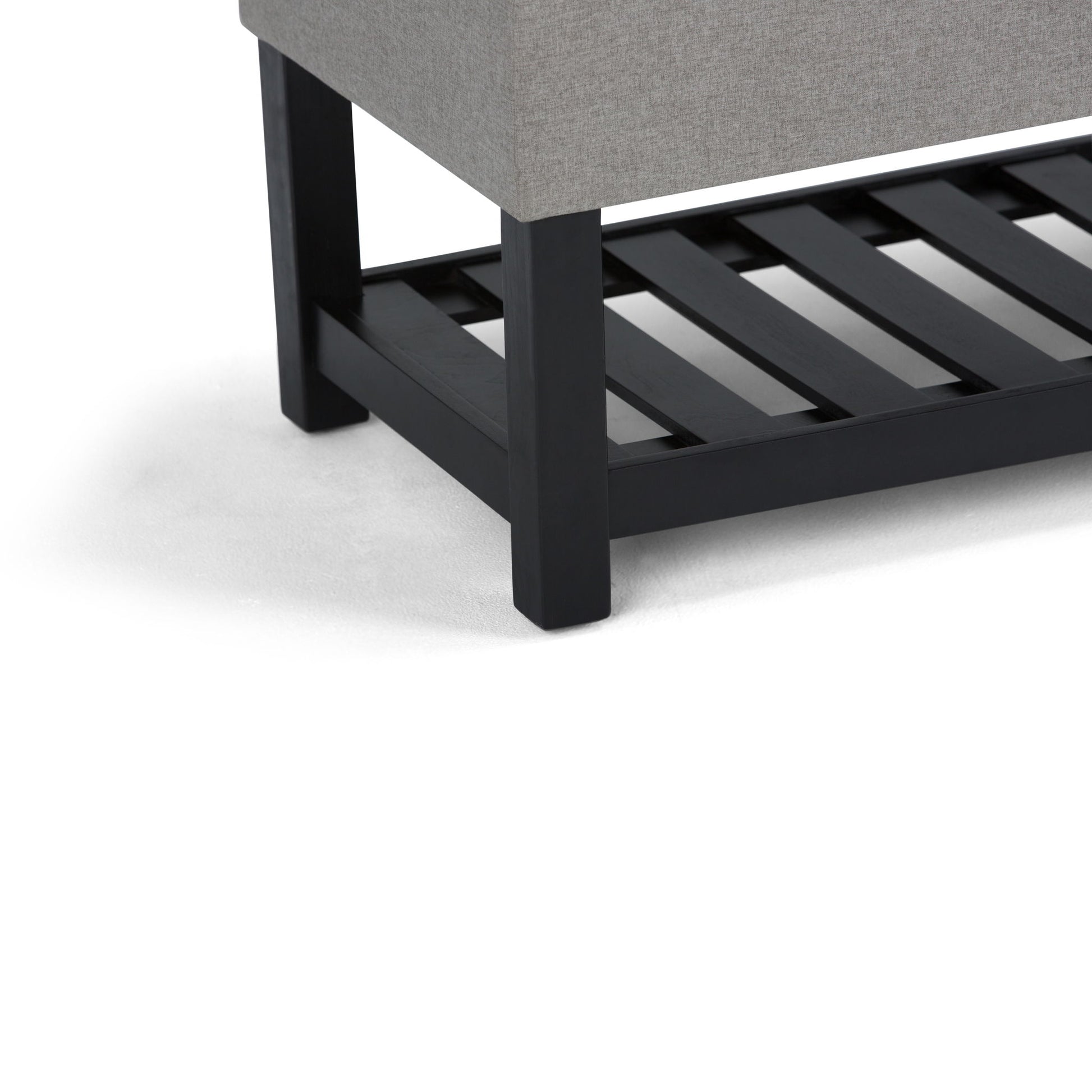 Saxon - Upholstered Transitional Storage Ottoman Bench - Best Buy Furniture