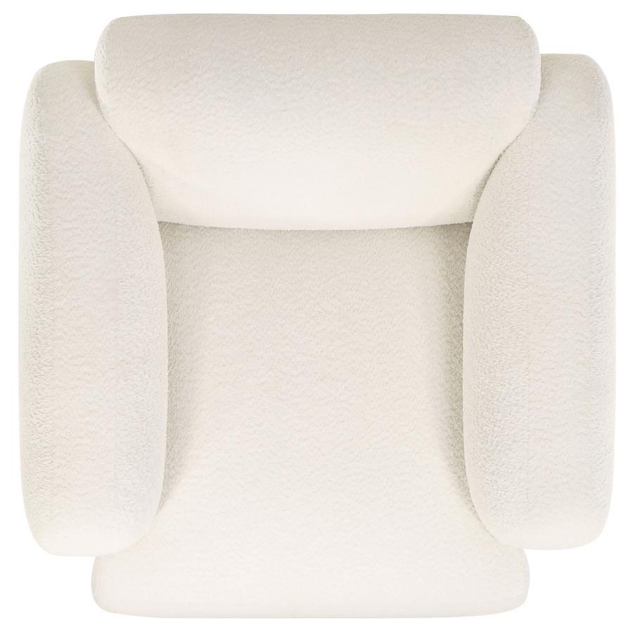 Dorset - Fabric Upholstered Round Track Arm Accent Chair