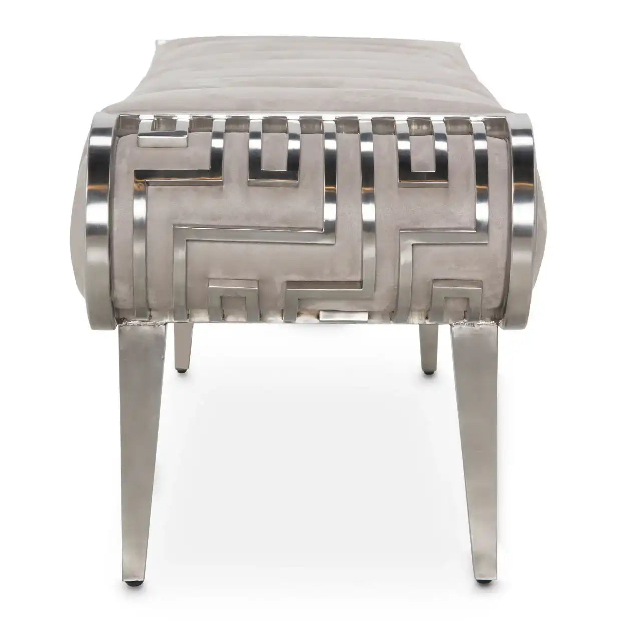 Roxbury Park - Tufted Bench - Stainless Steel