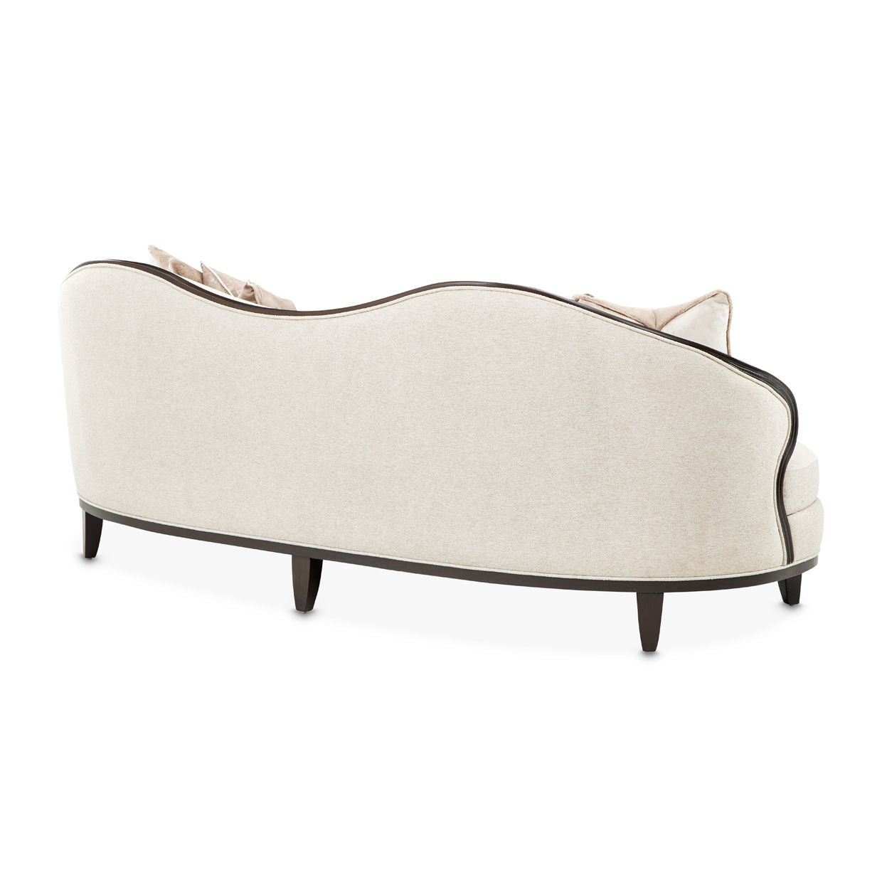 Camellia Field - Chenille Sofa - Beige / Dark Brown