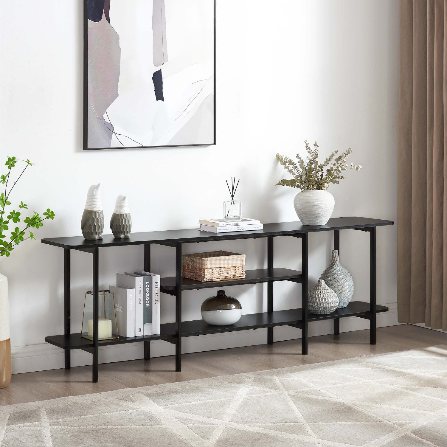 Celine - 3 Shelf Console Table