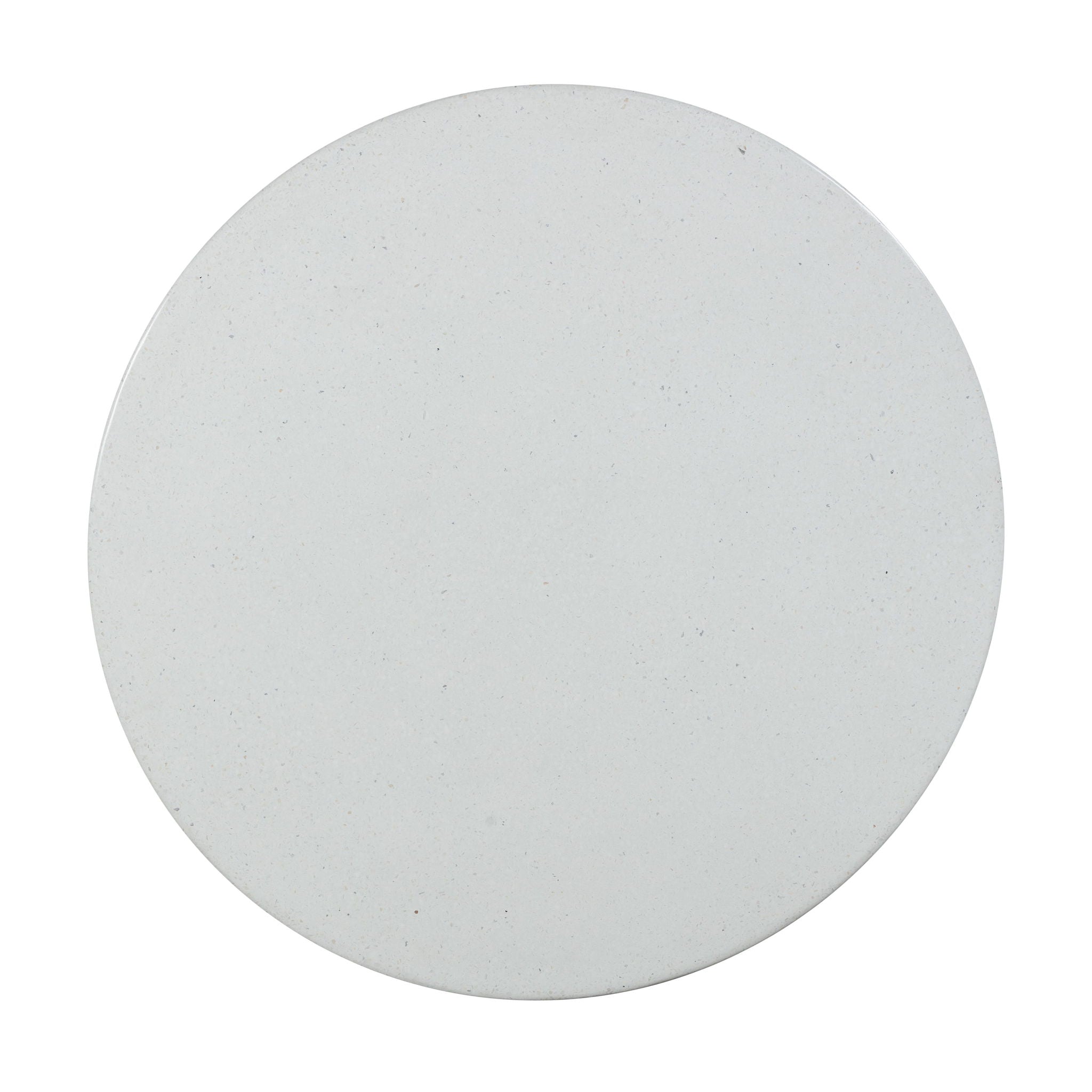 Rose - Faux Terrazzo Indoor / Outdoor Round Concrete Dining Table - Terracotta / White