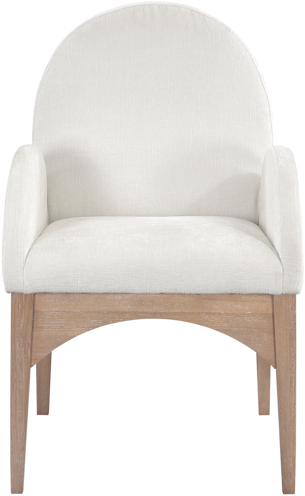 Waldorf - Chenille Dining Arm Chair With Natural Legs