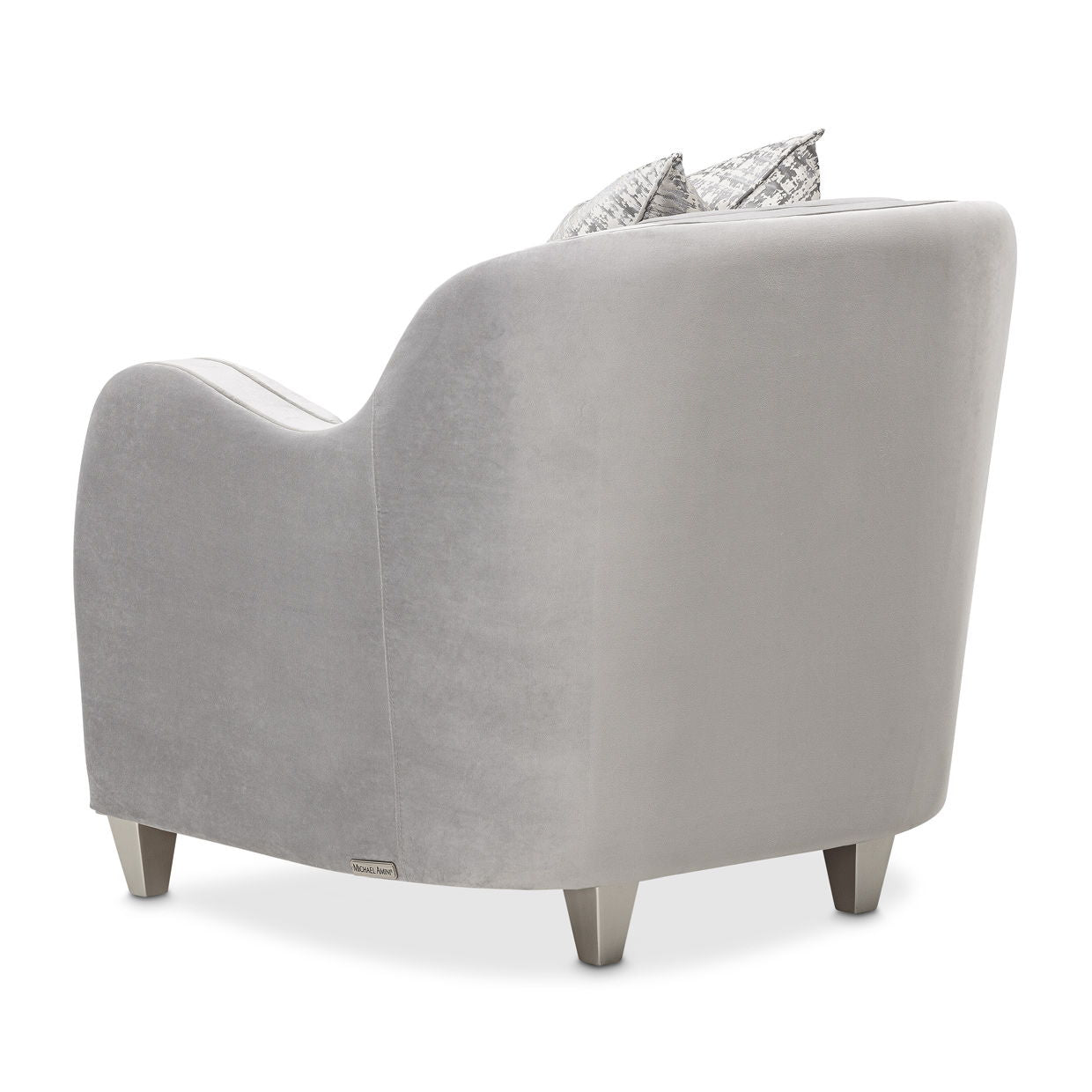 Roxbury Park - Velvet Matching Chair - Steel/Slate