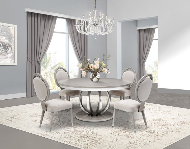 Eclipse - Round Dining Table - Moonlight Gray