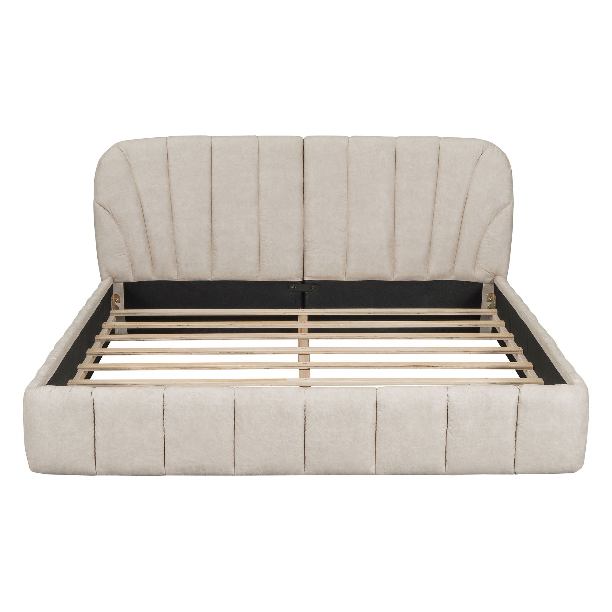 Elegant Design Upholstered Platform Bed