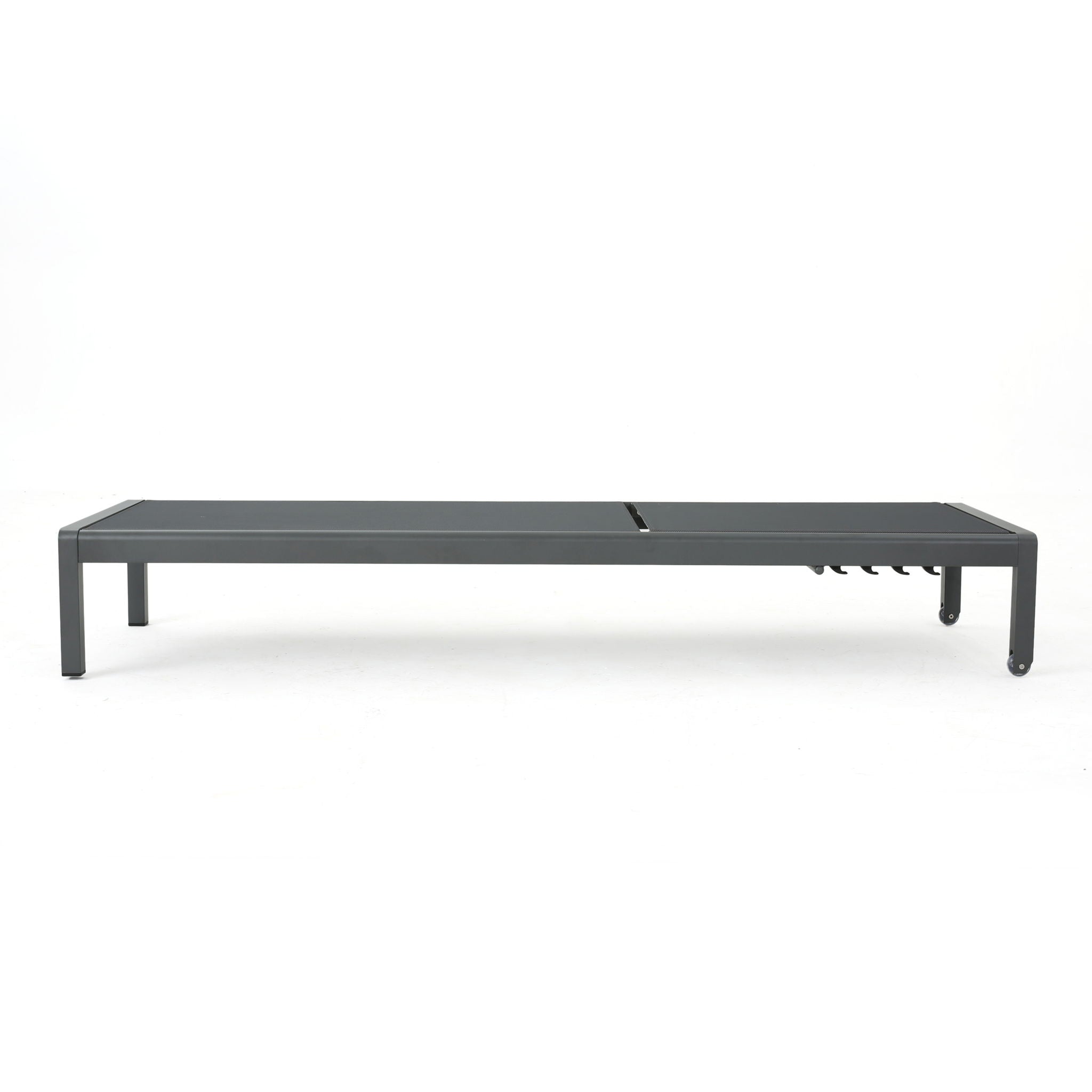 Outdoor Patio Chaise Lounge With 5 Reclining Positions