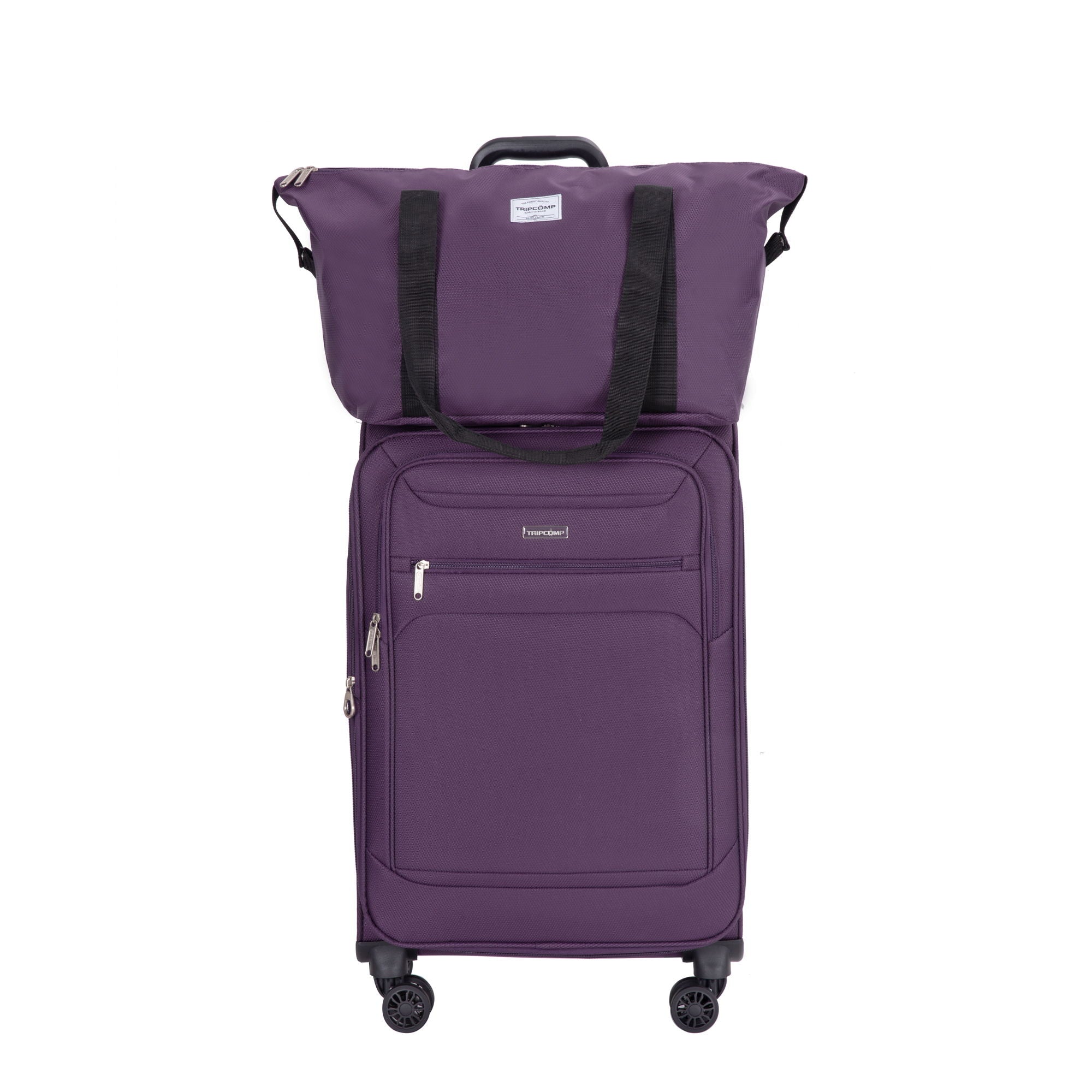3 Piece Luggage Sets, Softshell Suitcase Spinner Wheels