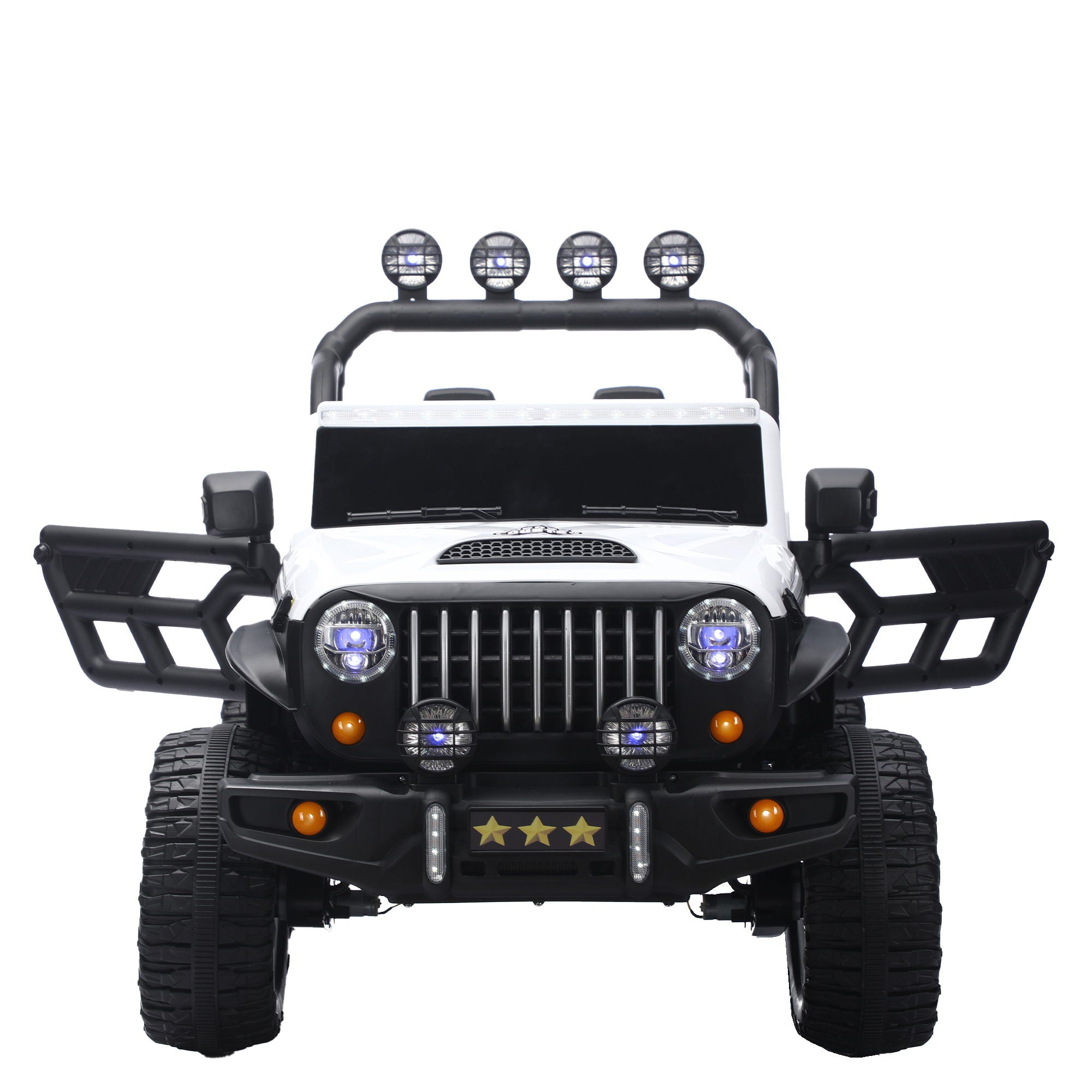 Electric Car With Remote Control, Colorful LED Lights, USB & MP3