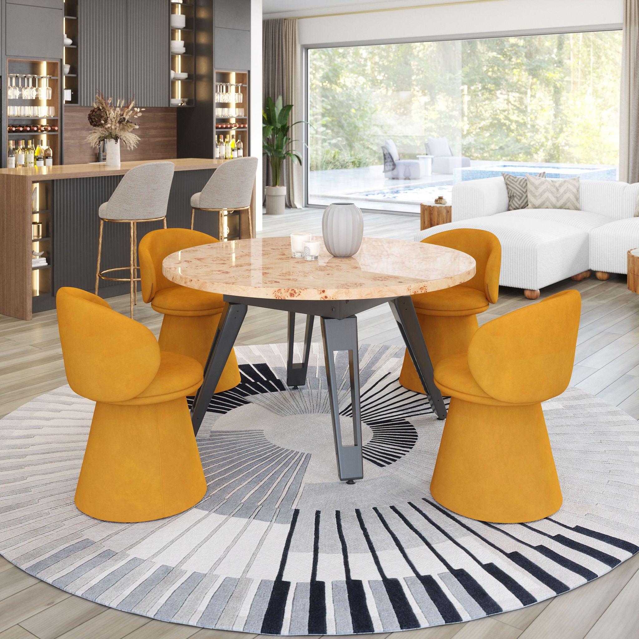 Burl - 2 in 1 Table - Natural