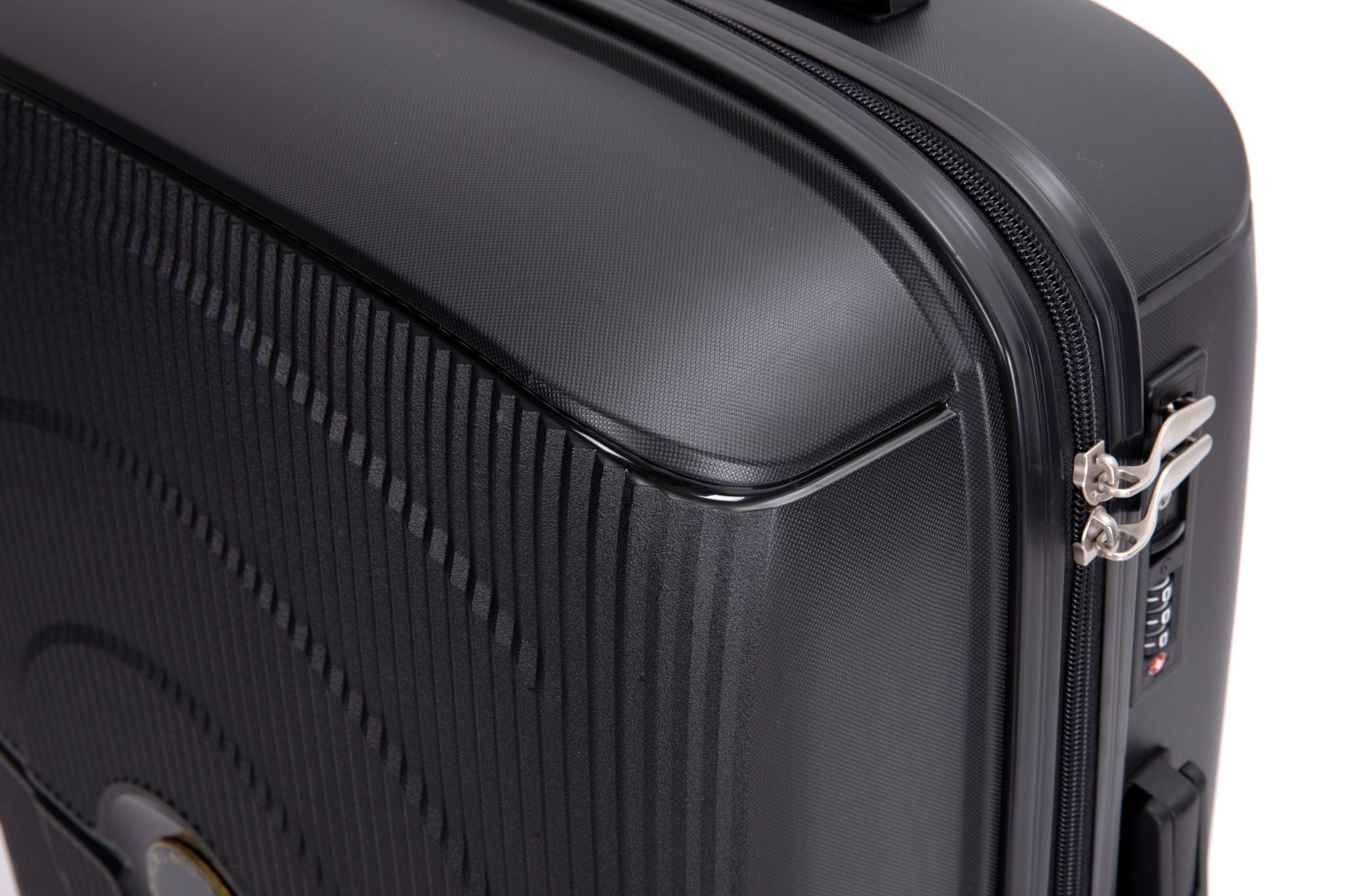 3 Piece Set Expandable Hardshell Suitcase Double Spinner Wheels