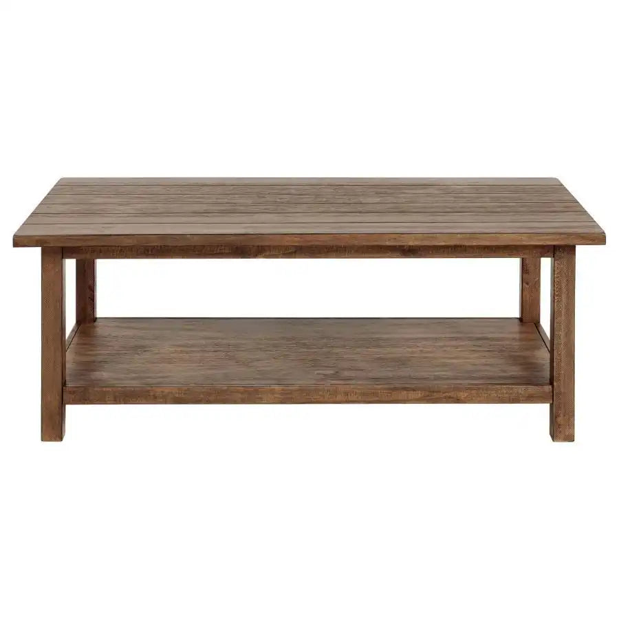 Payne - Wood Coffee Table with Shelf - Best Buy Furniture