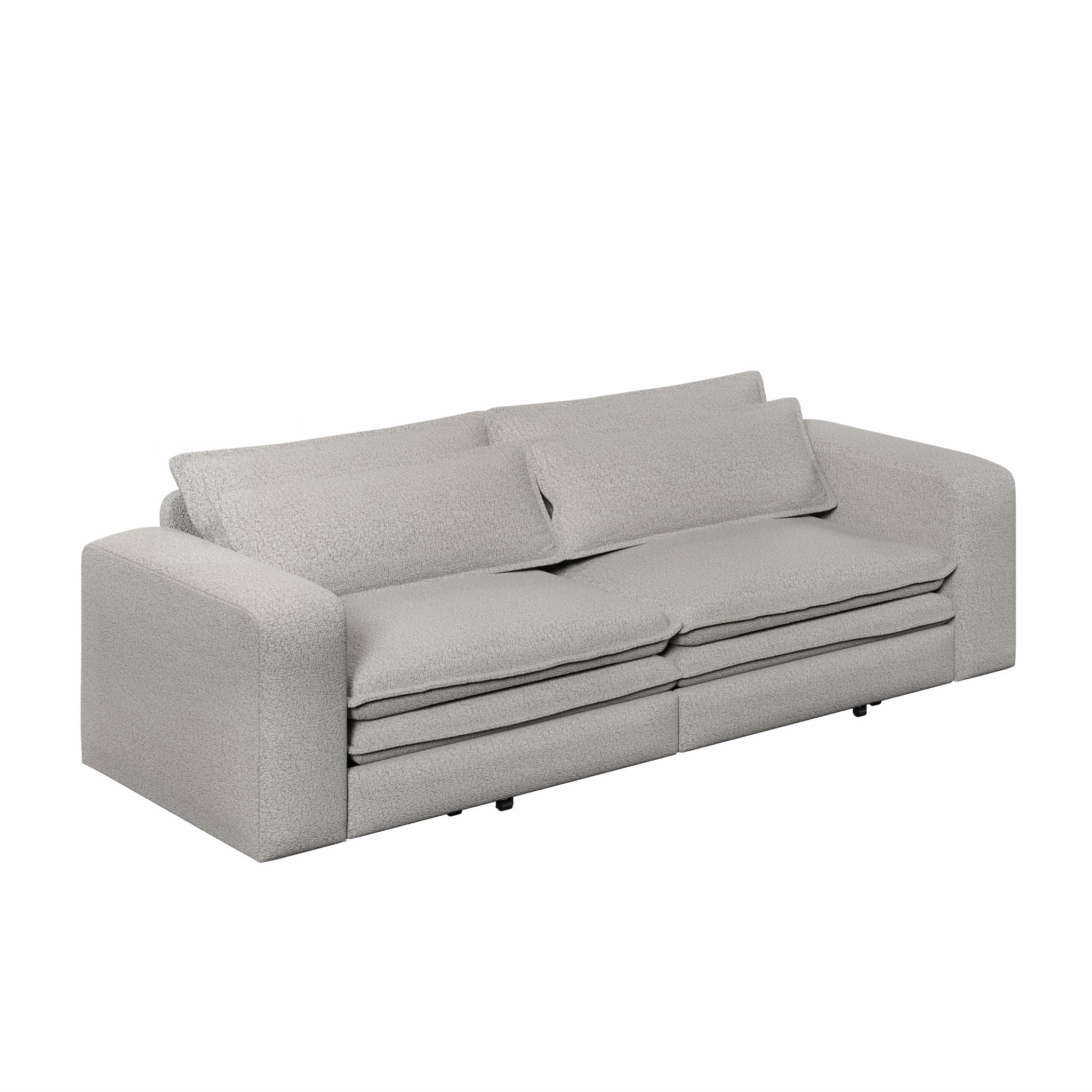 Sleeper Pull Out Sofa Bed, 3 In 1 Convertible Chaise Lounge