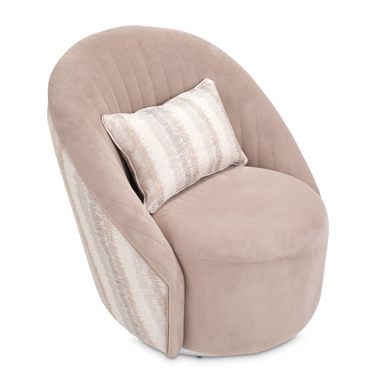 Lucca - Swivel Chair - Silver
