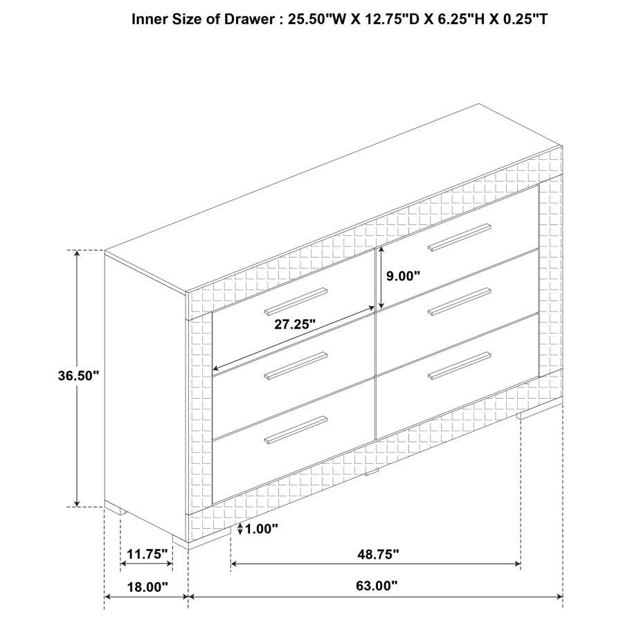 Ives - Gloss Bedroom Set