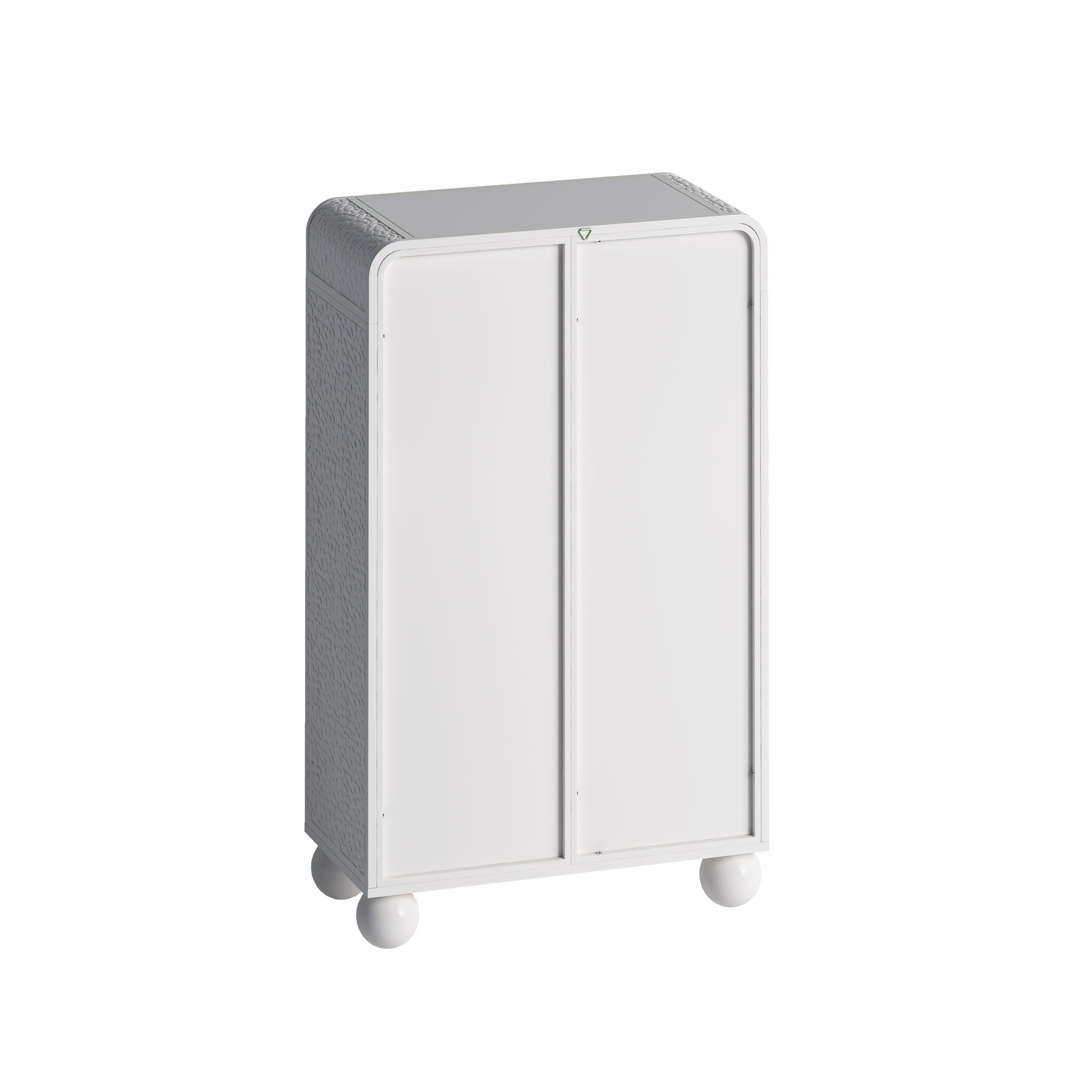 Storage Cabinet With Shelves And Glass Door, Freestanding Organizer For Bathroom - White