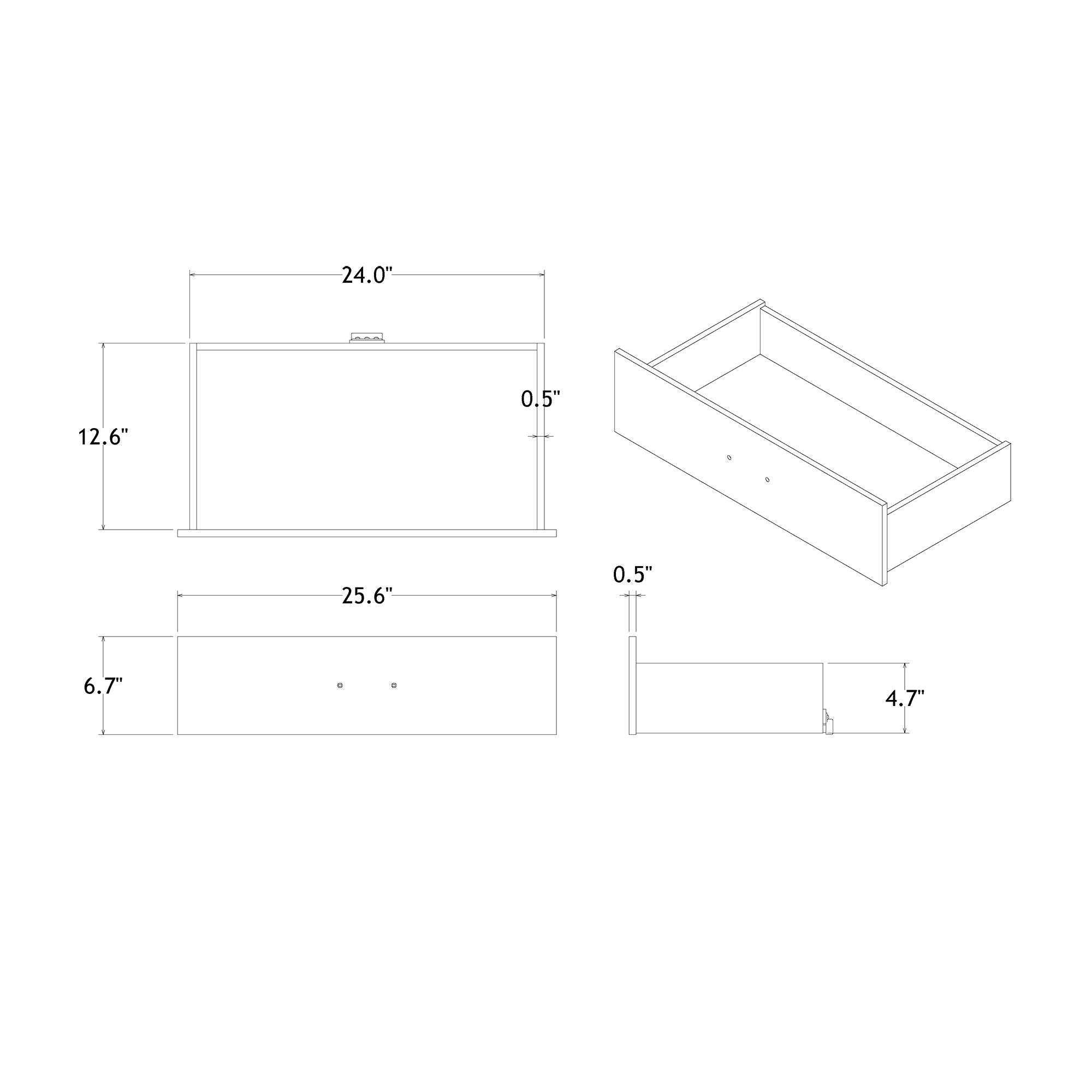 Charlston - 5 Piece Bedroom Set With LED Headboard