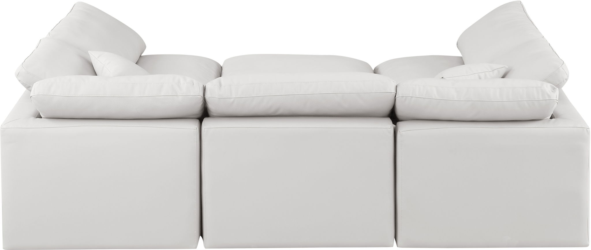 Indulge - Faux Leather 6 Piece Modular Sectional