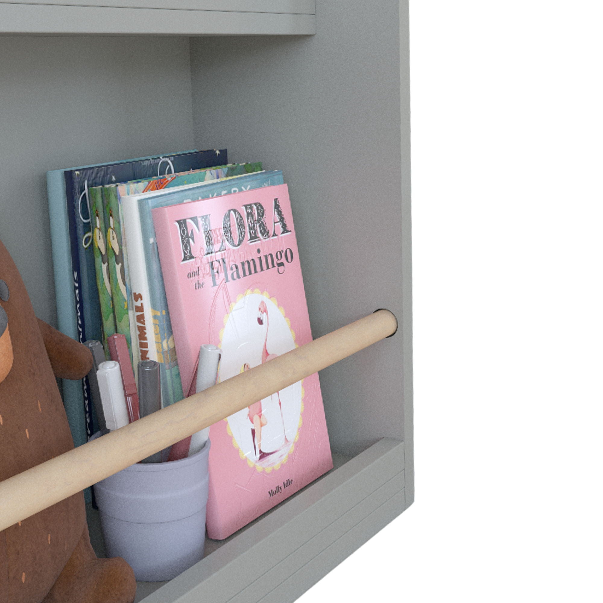 3 Tier Book Shelf, Compact Storage For Bedrooms