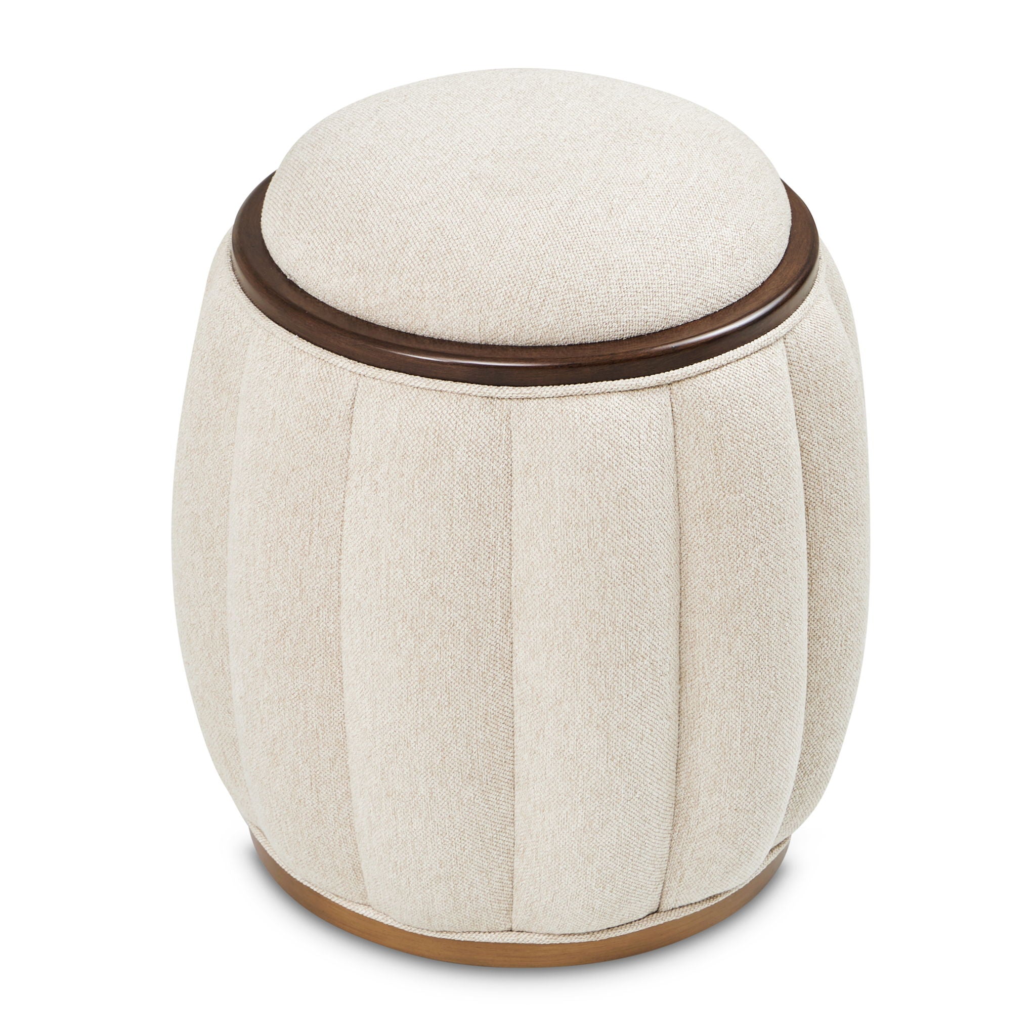 Camellia Field - Round Bench - Beige