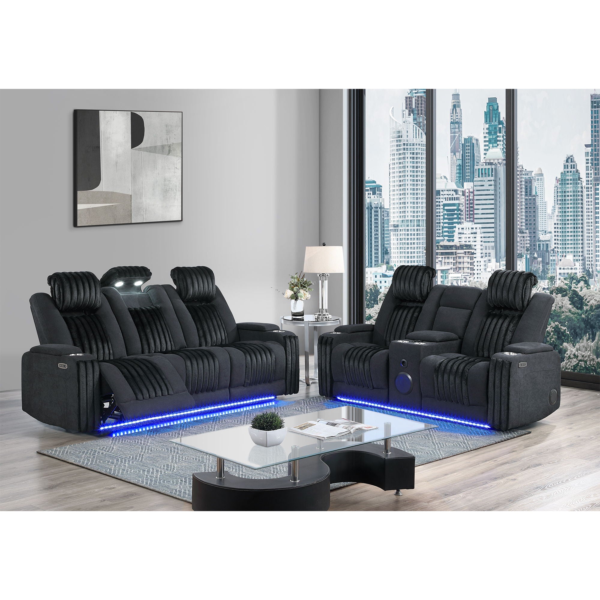 Duran - Power Reclining Loveseat With Power Headrest