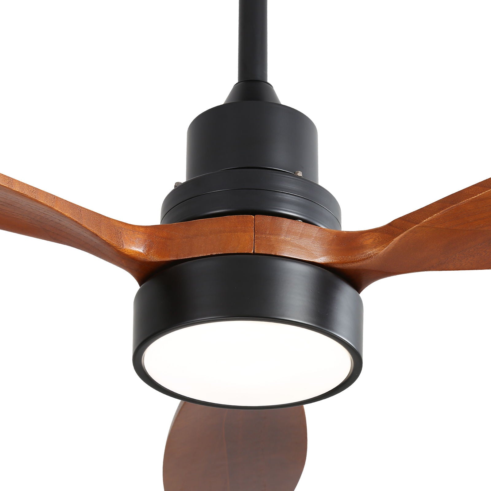 Ceiling Fan With Reversible DC Motor, LED Light, Solid Blades, Remote Control