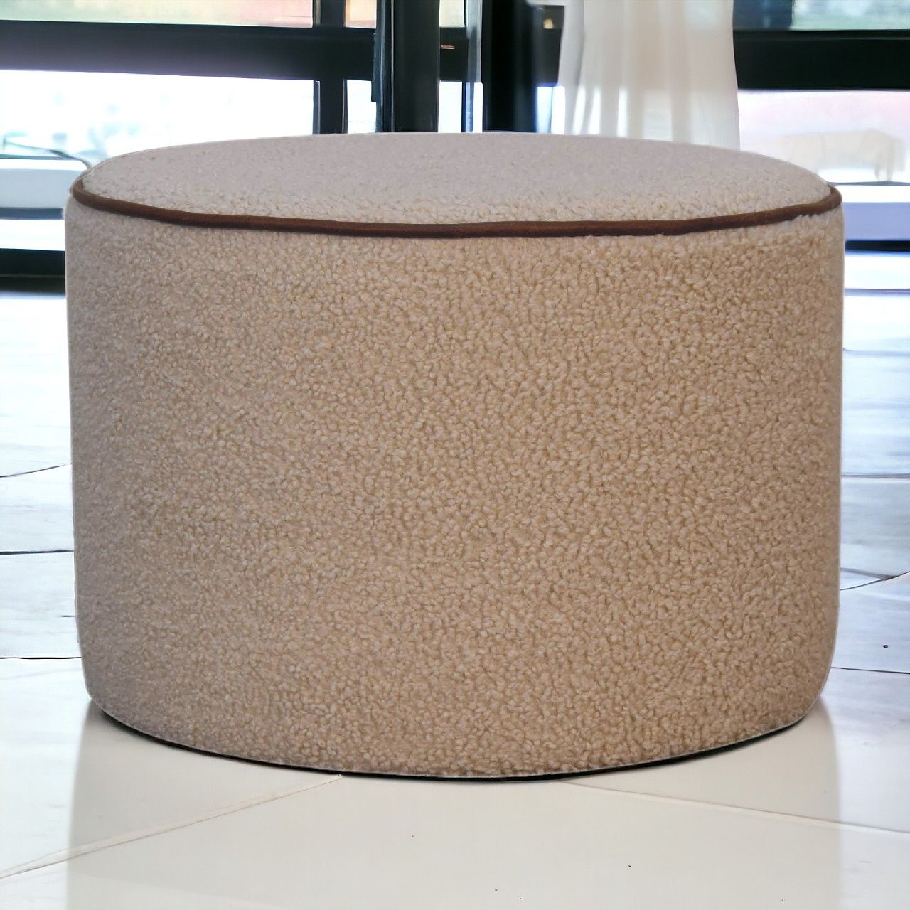 Serenity - Round Footstool - Best Buy Furniture