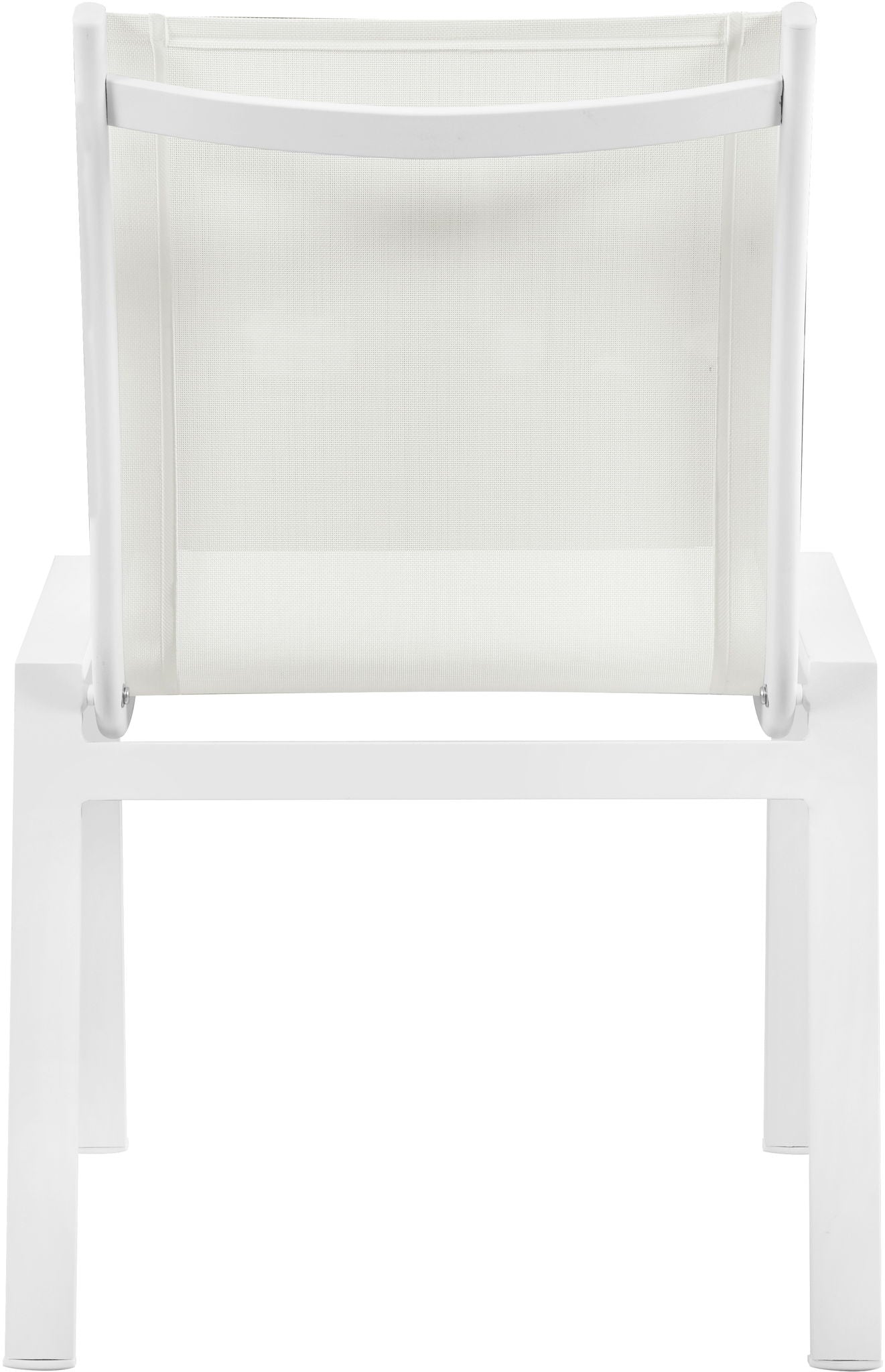 Nizuc - Outdoor Patio Dining Chair With White Frame (Set of 2)
