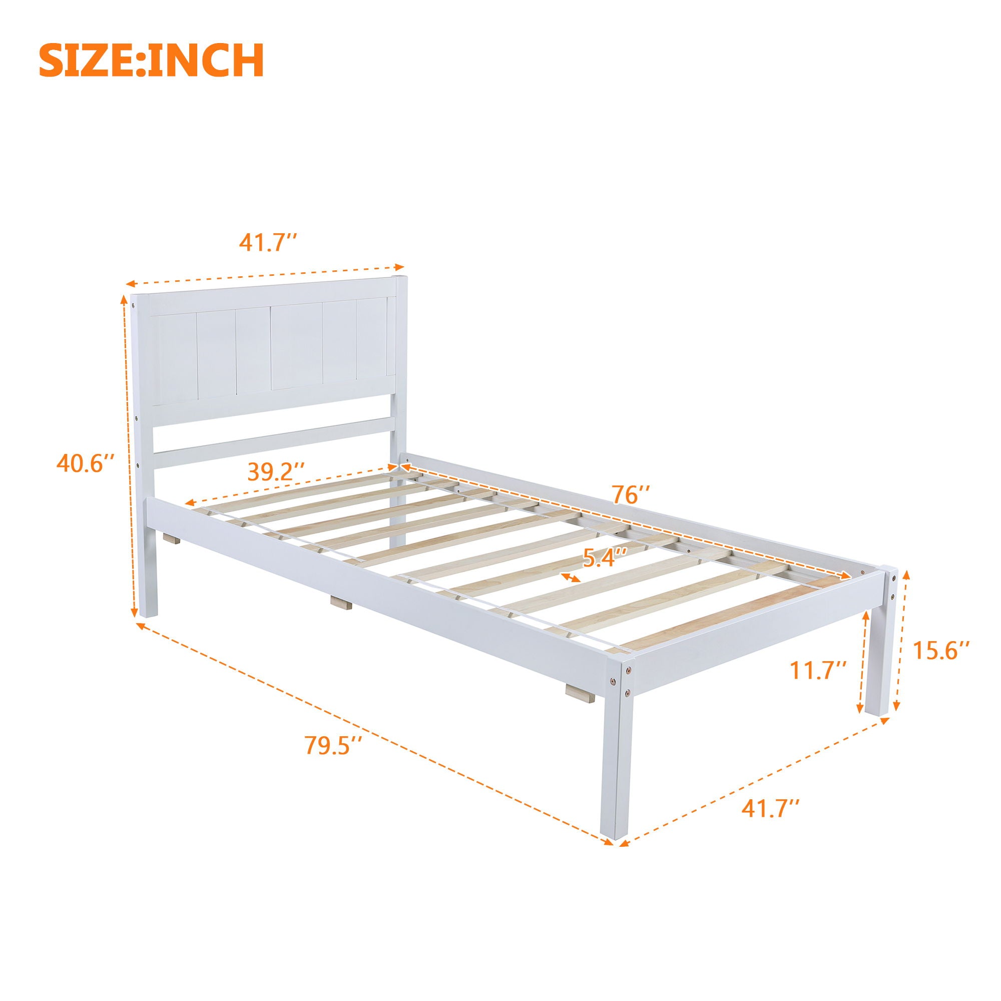 Classic Platform Bed With Headboard