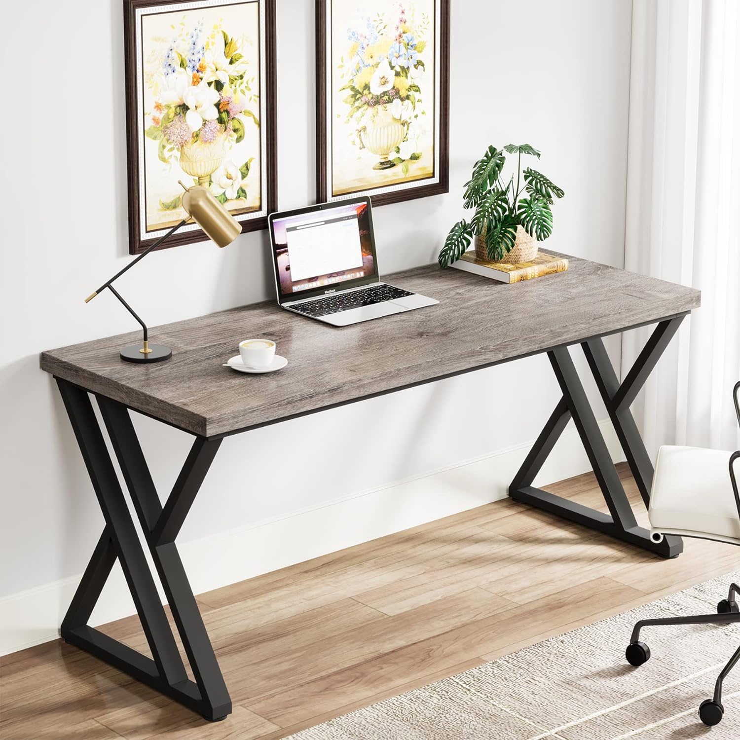 Writing Desk With Z-Shaped Legs