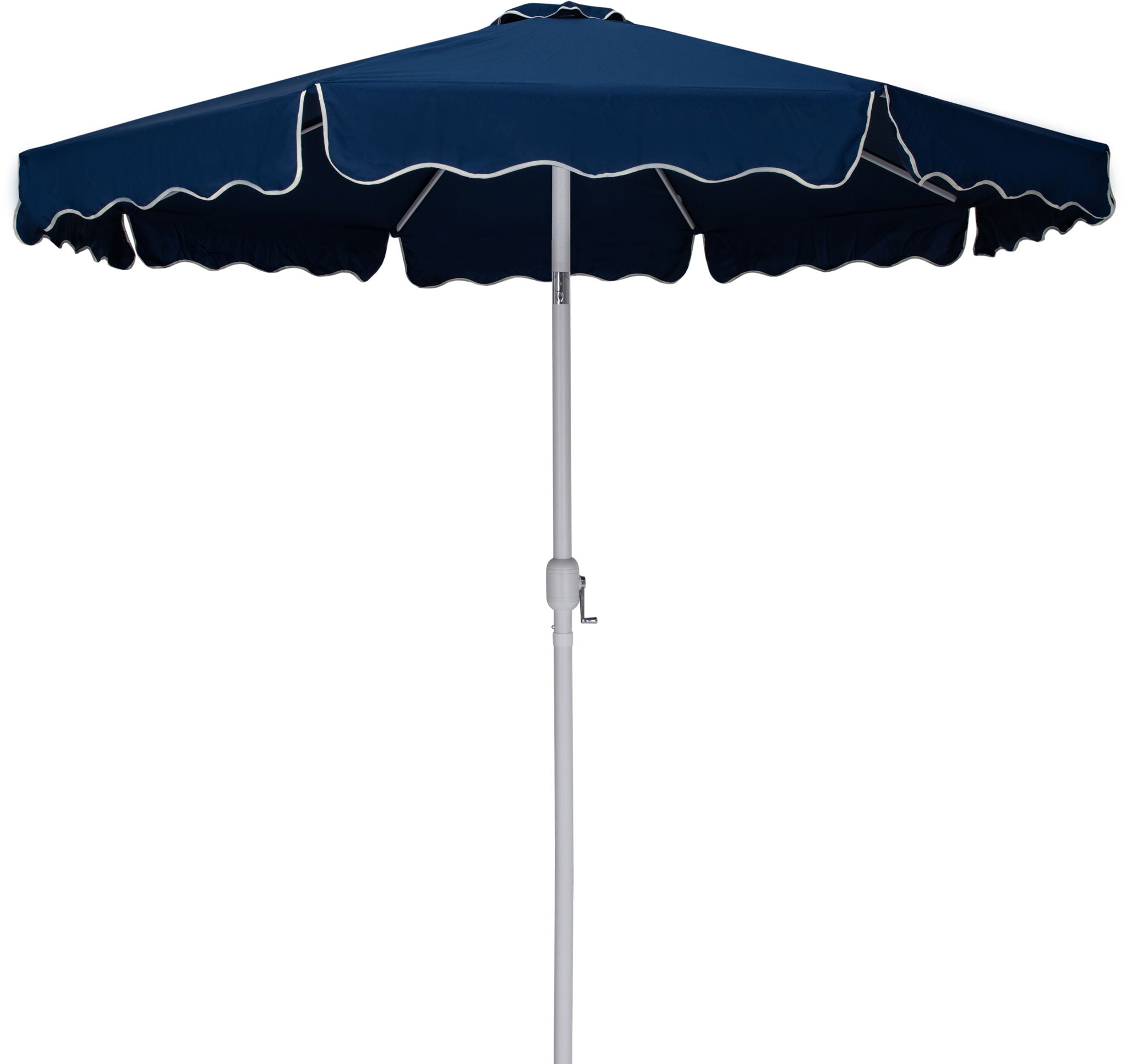 Amalfi - Patio Umbrella - Black Base / White Pole