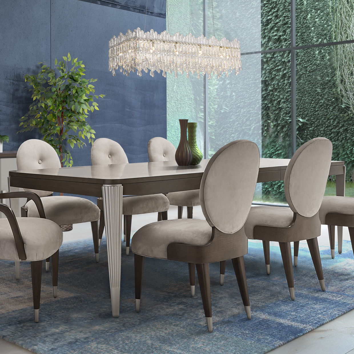 Roxbury Park - Rectangular Dining Table - Slate