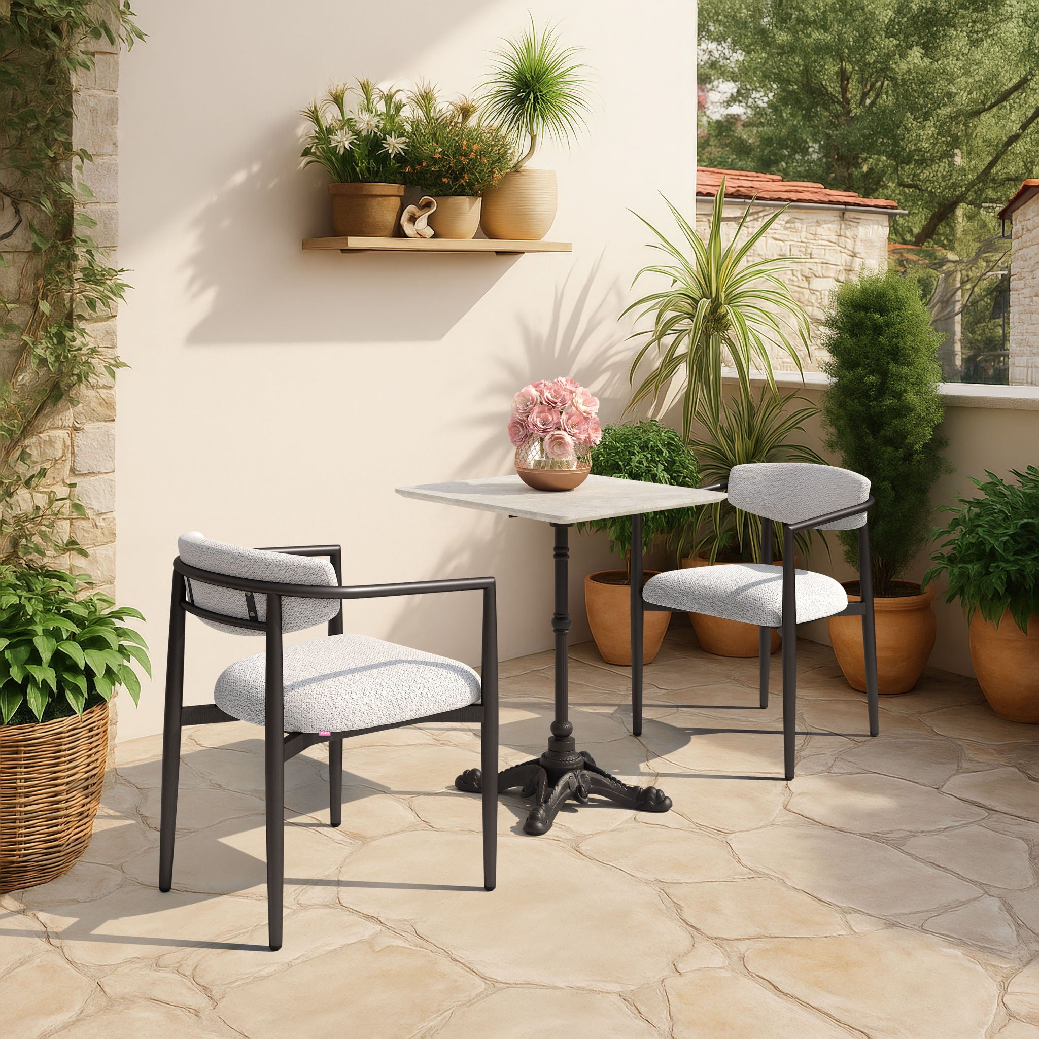 Midori - Outdoor Dining Chair - White
