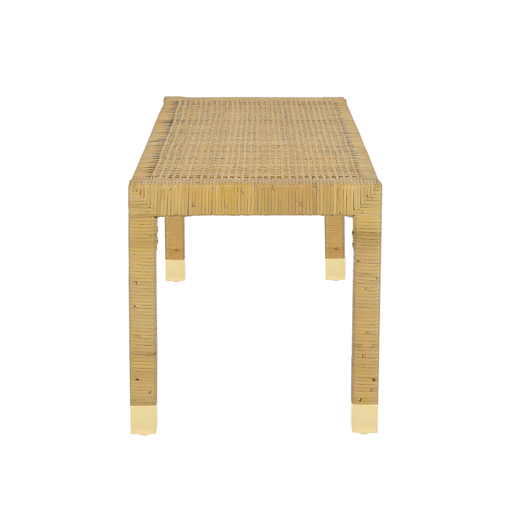 Amara - Woven Rattan Bench