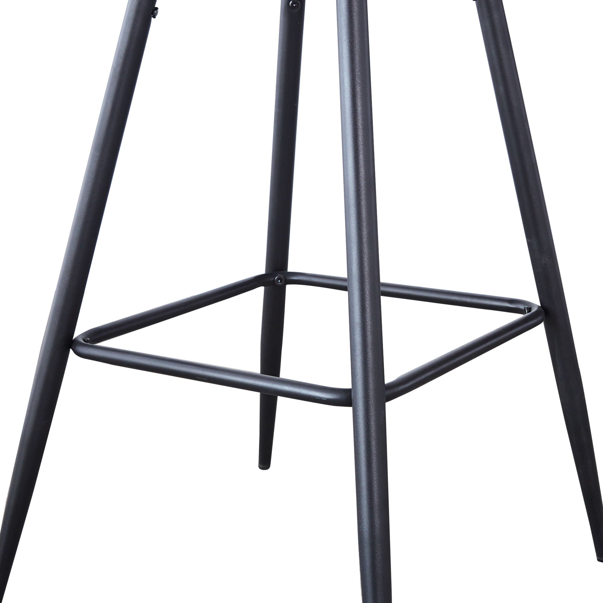 Velvet Barstool With Back (Set of 2)