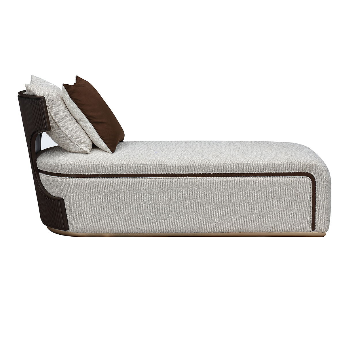 West Kensington - Chaise - Buff / Medium Espresso