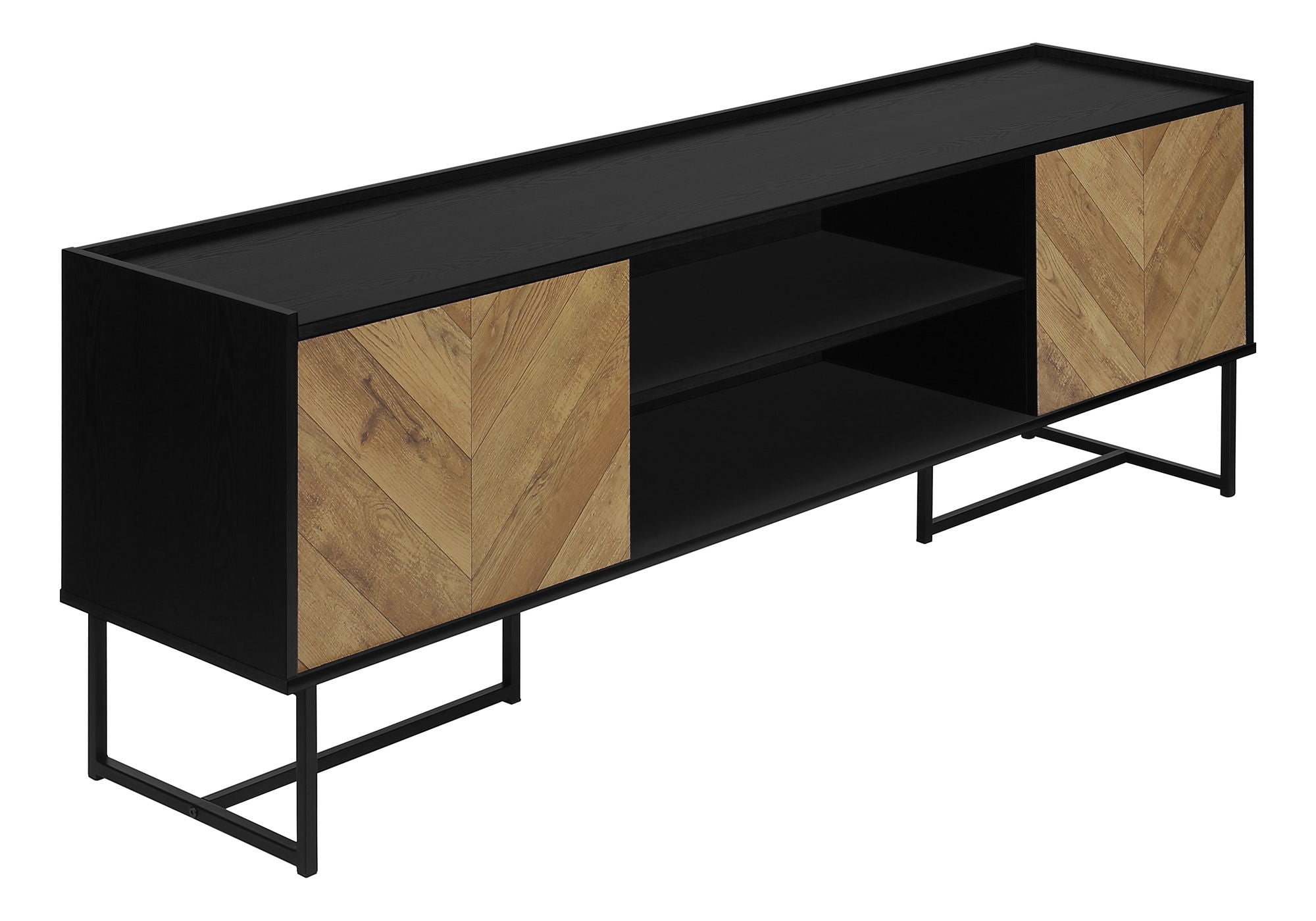 TV Stand, Console, Media Entertainment Center, Storage Cabinet, Modern - Black - Best Buy Furniture