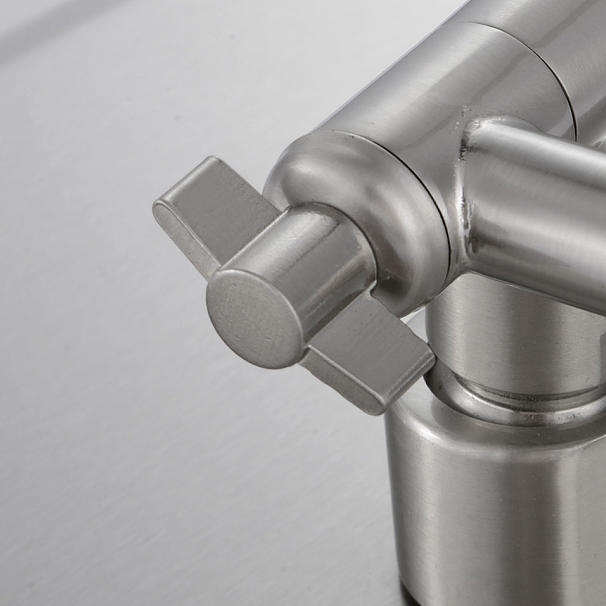 Luxury Rain Shower Head With Adjustable Arm, 10" Square, Stainless Steel - Brushed Nickel - Best Buy Furniture