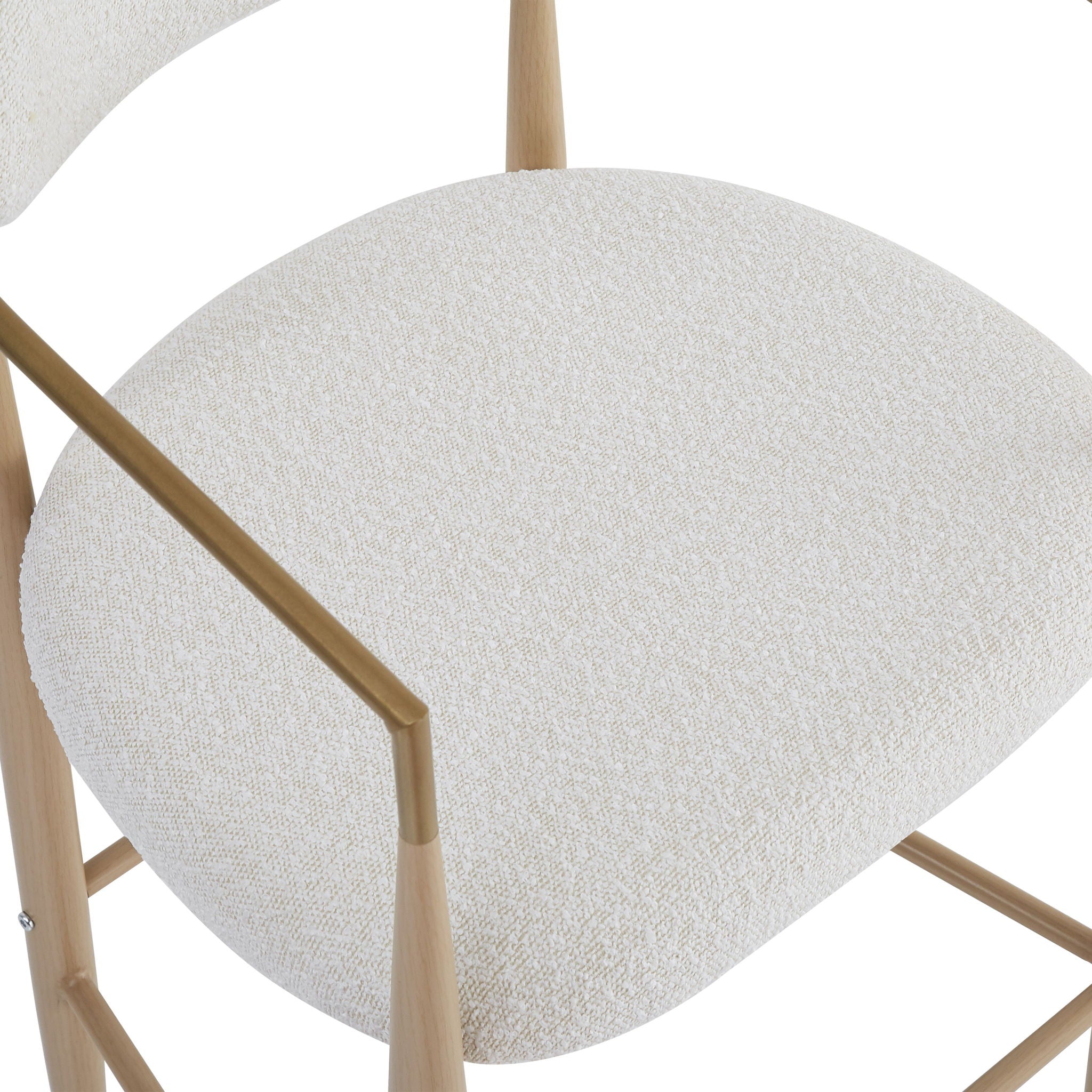 Upholstered Barstools With Back For Kitchen (Set of 2)