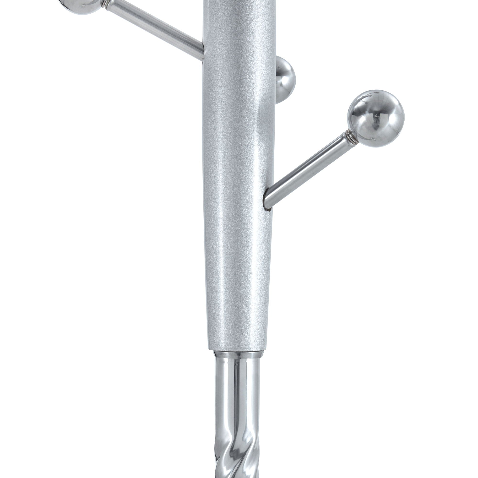 Modern Stainless Steel Spray Painted Hanger With Solid Wood Reinforcement