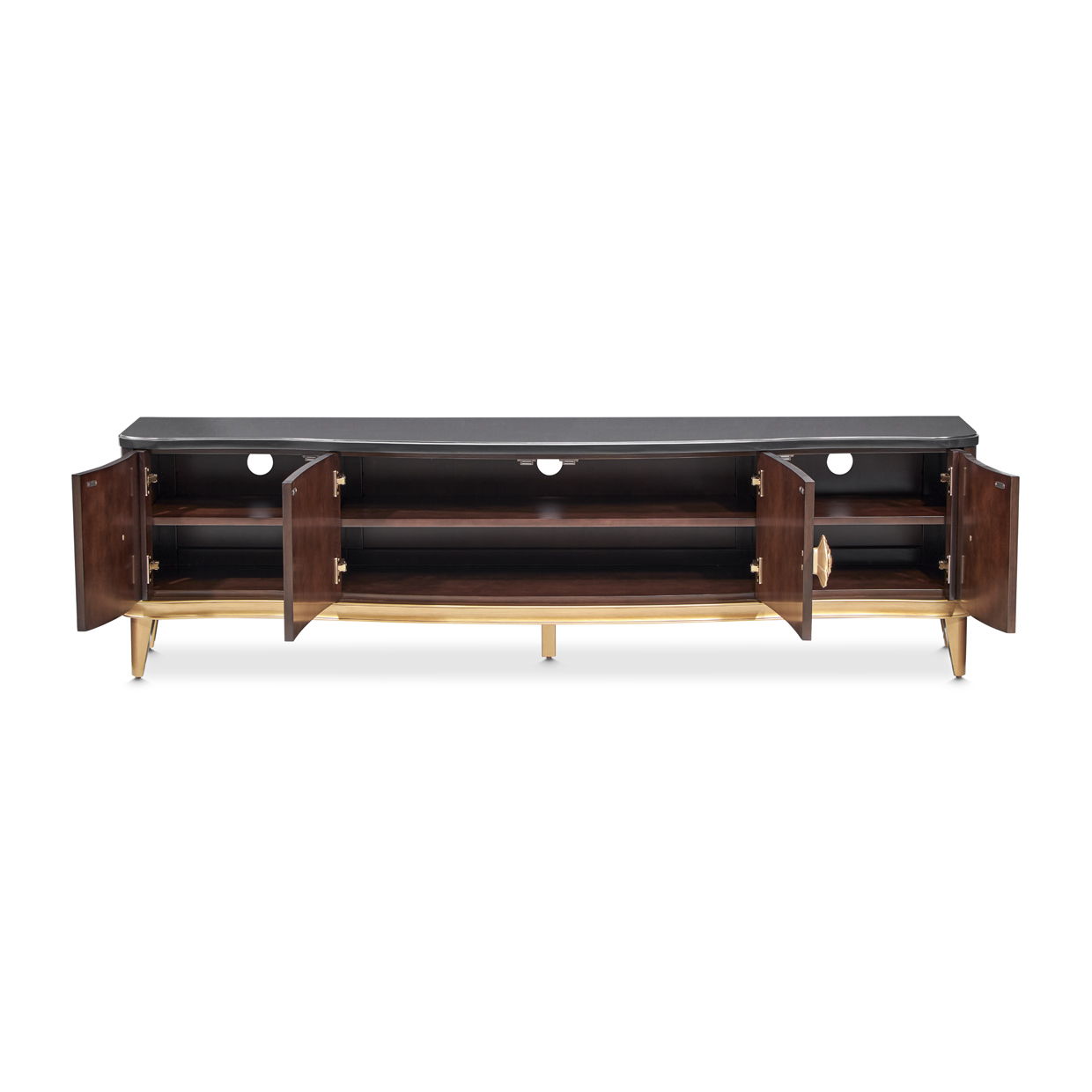 Camellia Field - Media Cabinet - Dark Brown