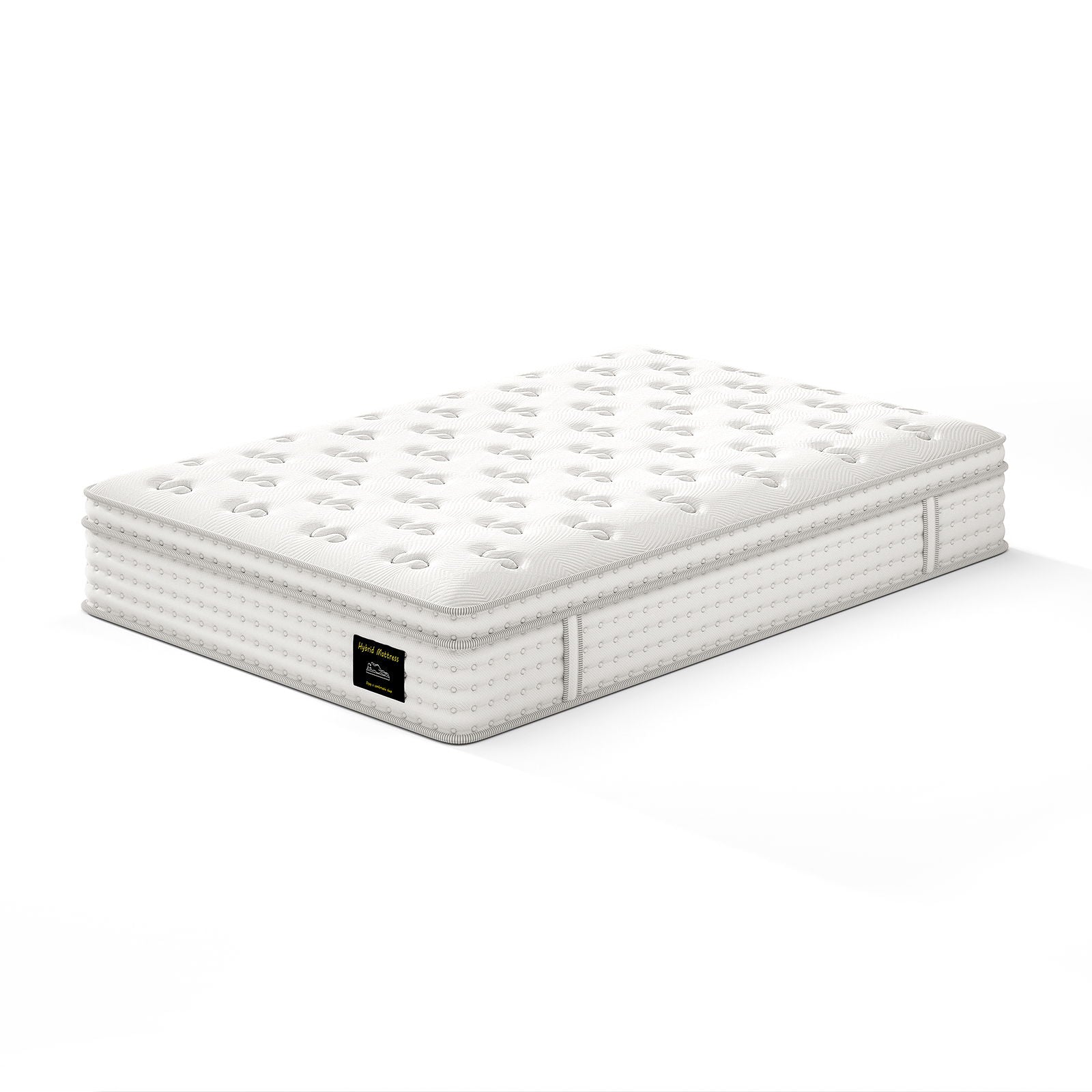 12'' Hybrid Mattress, Memory Foam & Pocket Springs For Pressure Relief