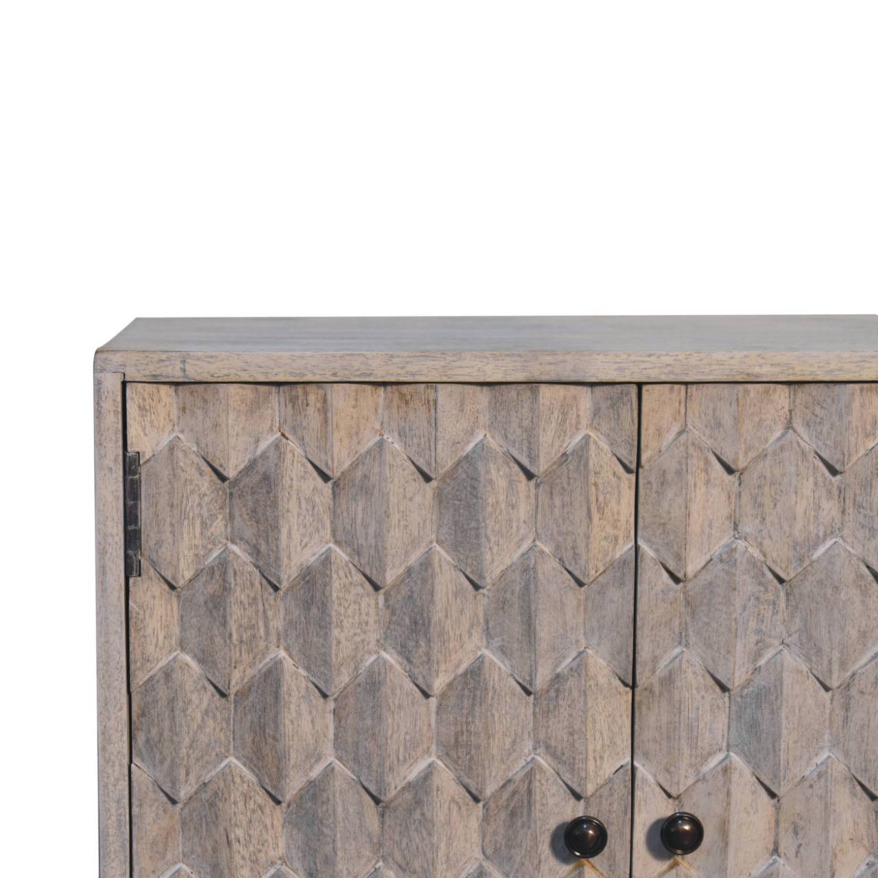 Mini Pineapple Carved Cabinet