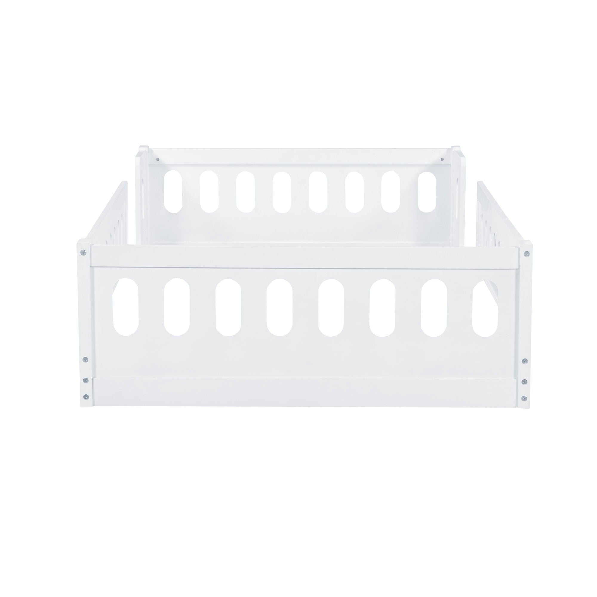 Platform Bed With Guardrail